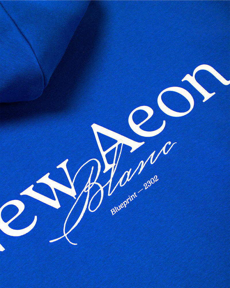 NAEON BLANC ULTRAFLEECE HOODIE COBALT BLUE - Premium Soft Fleece Pullover for Men & Women - Perfect for Outdoor Activities, Gym, and Casual Wear