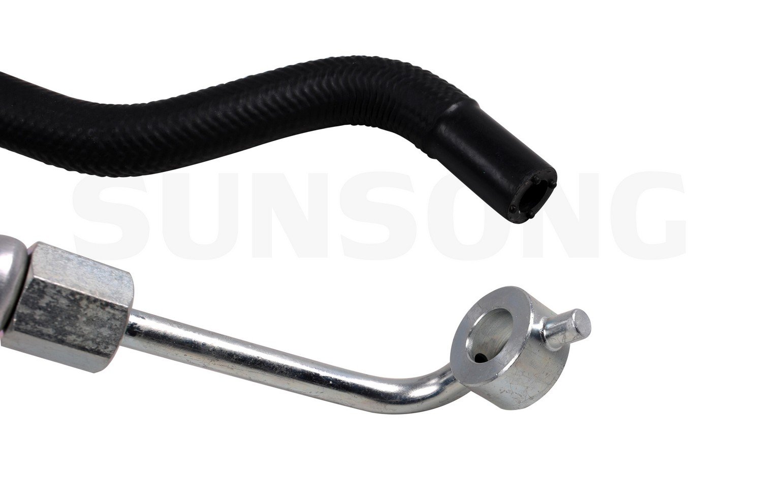 Sunsong 3403672 Power Steering Hose Assembly - High Performance Replacement for Smooth Steering - Perfect for Chevy, GMC, Ford, Dodge Trucks & SUVs