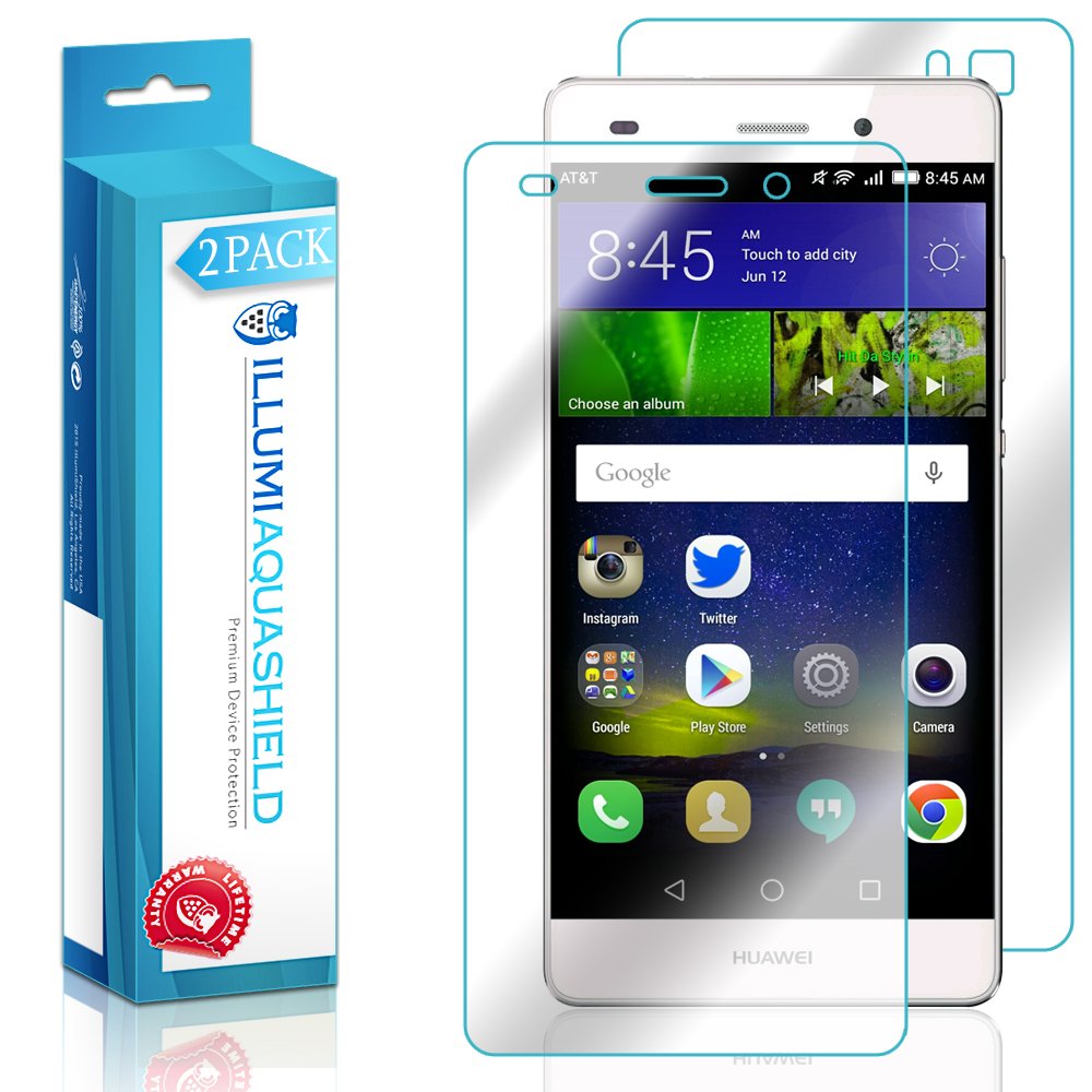 2-Pack HD Clear TPU Film Screen Protector for Huawei P8 Lite | No-Bubble AquaShield Front & Back Protector | Scratch Resistant, Easy Installation | Perfect for Daily Use & Outdoor Activities