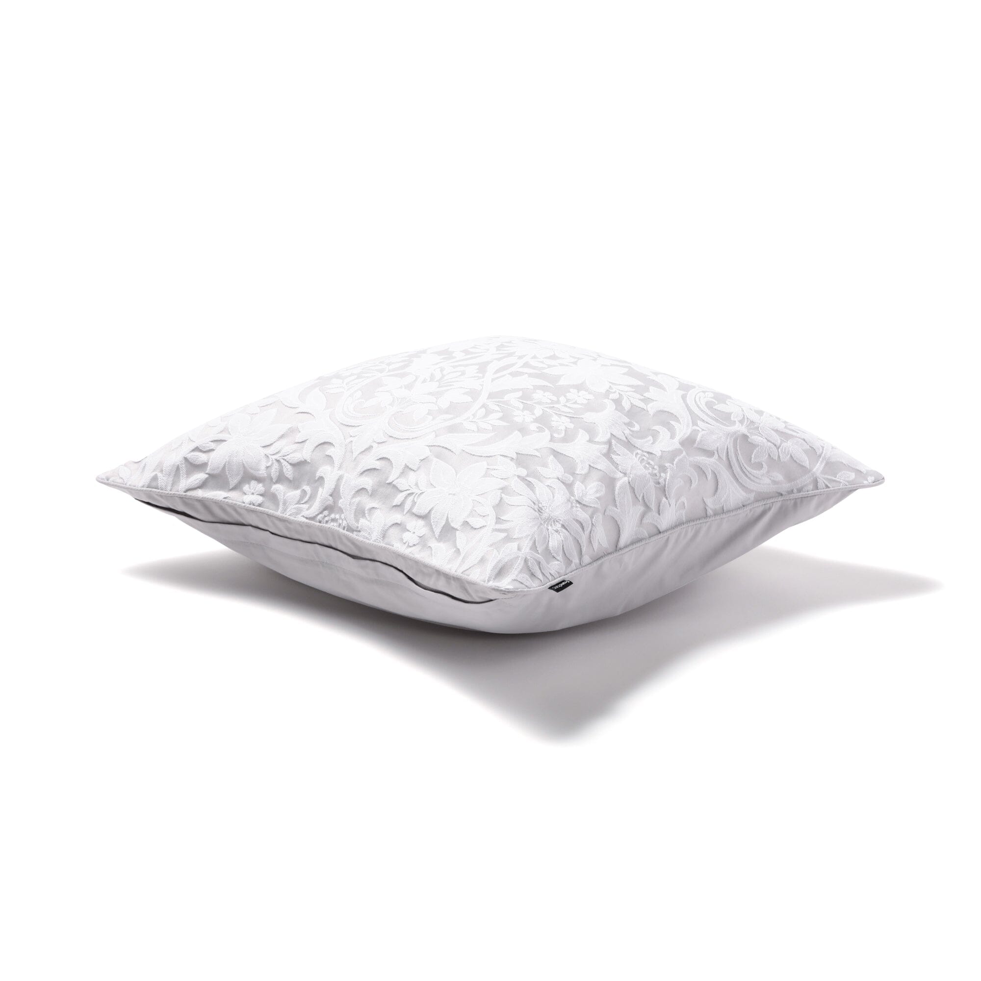 JQ Damask Cushion Cover 18x18 Inches Gray - Luxury Decorative Pillow Case for Sofa, Bedroom & Living Room Decor
