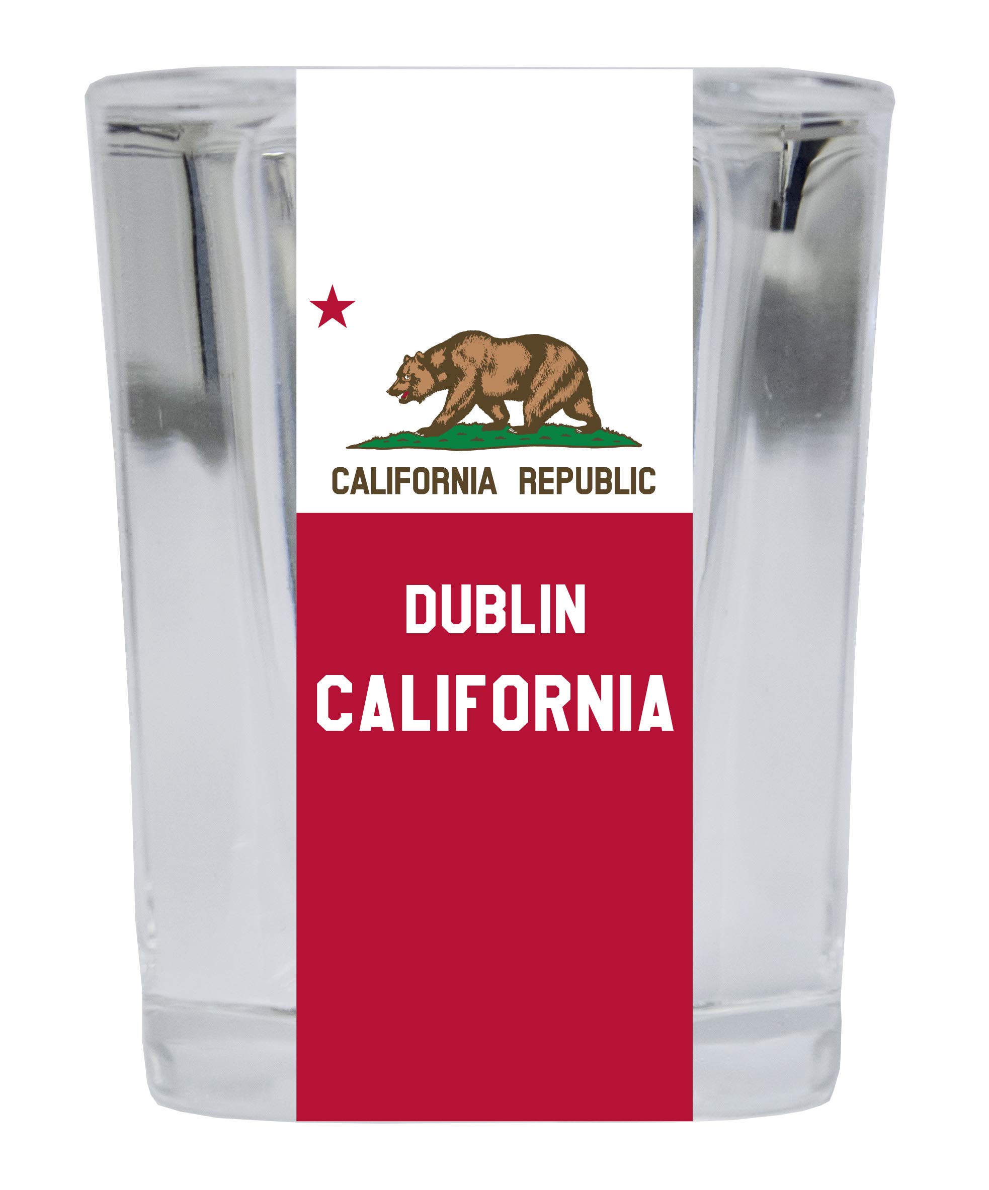 Dublin California Souvenir - 2 Ounce Square Shot Glass for Whiskey, Tequila & Liquor | Perfect for Parties, Gifts & Collectibles