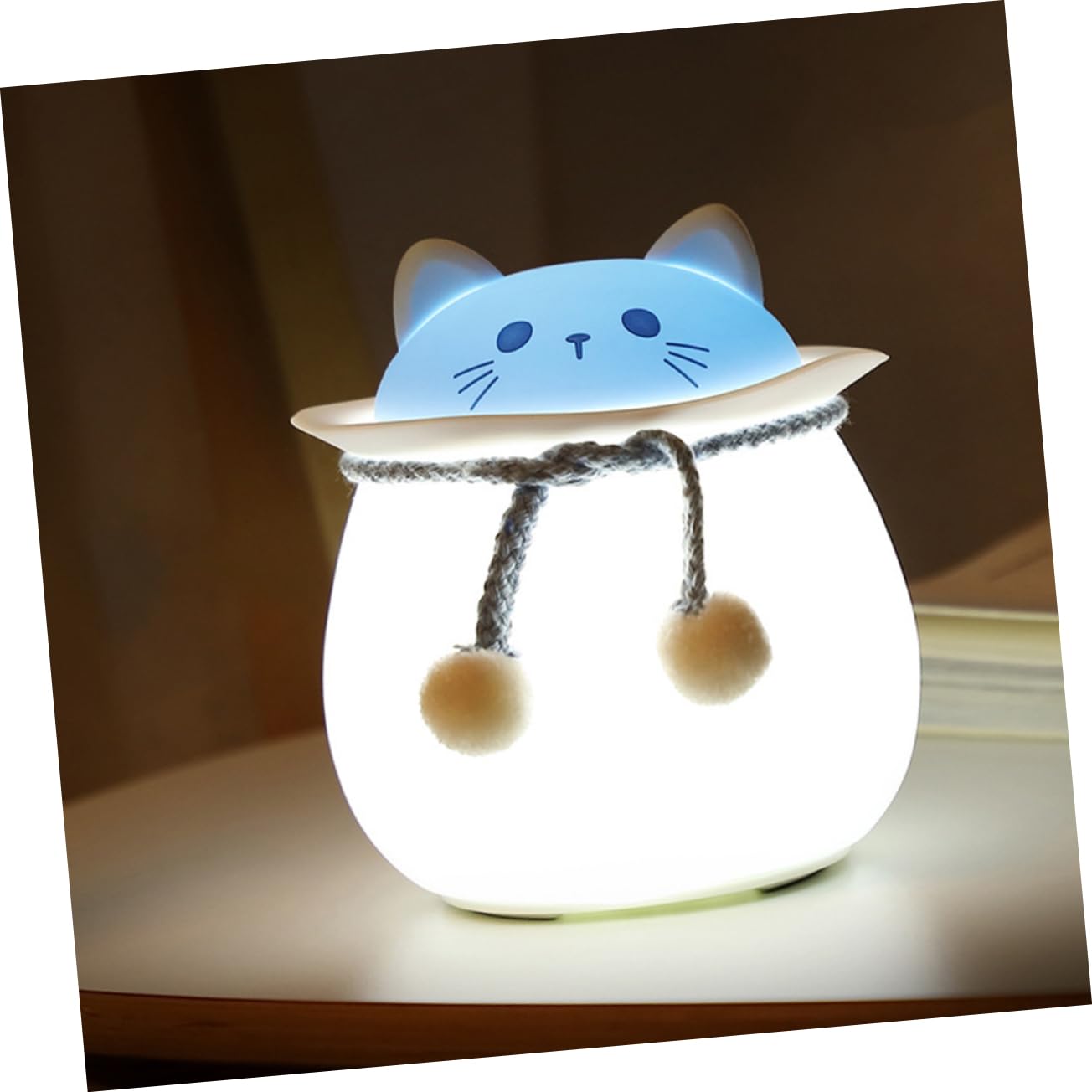ABOOFAN Silicone Night Light for Kids - Soft Glow Bedside Lamp, Touch Control Dimmable Nightlight for Nursery, Bedroom, Hallway - Perfect for Nighttime Feeding, Reading & Bathroom Safety