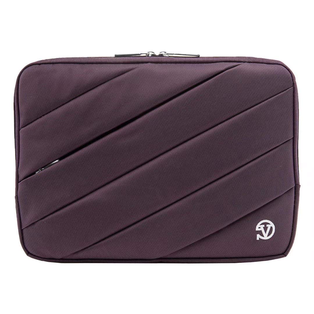 Premium Zippered Laptop Sleeve for Microsoft Surface Pro 6, HP Envy/Spectre/Stream, Dell Inspiron/Latitude/XPS - Fits 12.4