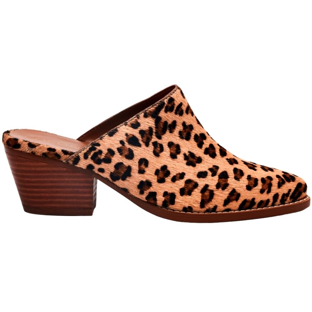 Coconuts by Matisse Women's Camelot Leopard Print Slip-On Mules - Brown Mid Heel 2-3