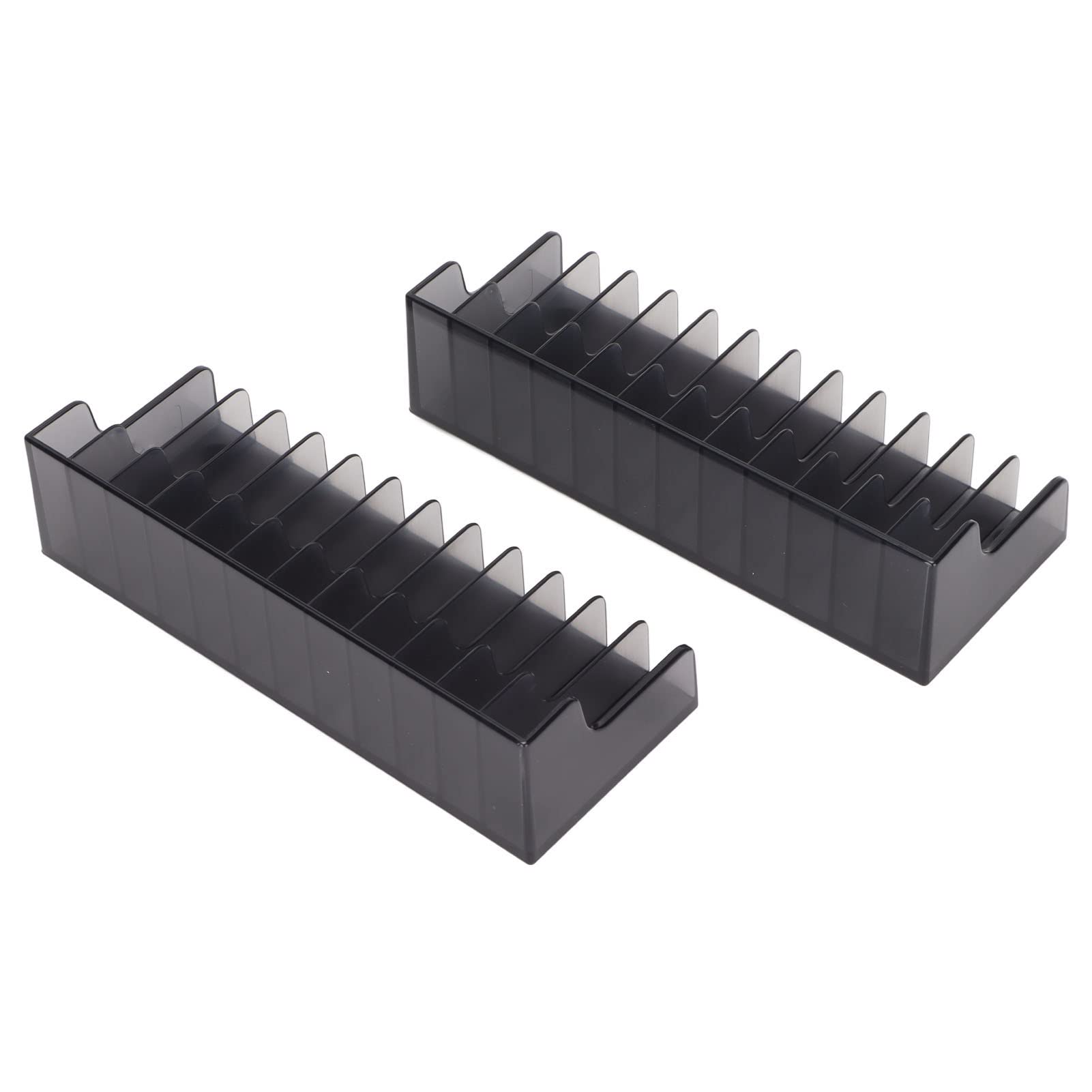 2 Pack Nintendo Switch Lite Game Storage Bracket - Holds 24 CD/DVD/Blu-Ray Discs - Black Game Holder Rack Organizer for Switch Games & Movies - Perfect for Gaming Room & Media Shelf Organization