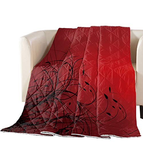 Libaoge Queen Size Quilted Bedspread - Ombre Abstract Flower Design, Premium Soft Cotton Filled Coverlet for Bed, Couch & Sofa | Cozy Home Decor, Guest Room Bedding, Luxury Bed Cover for All Seasons