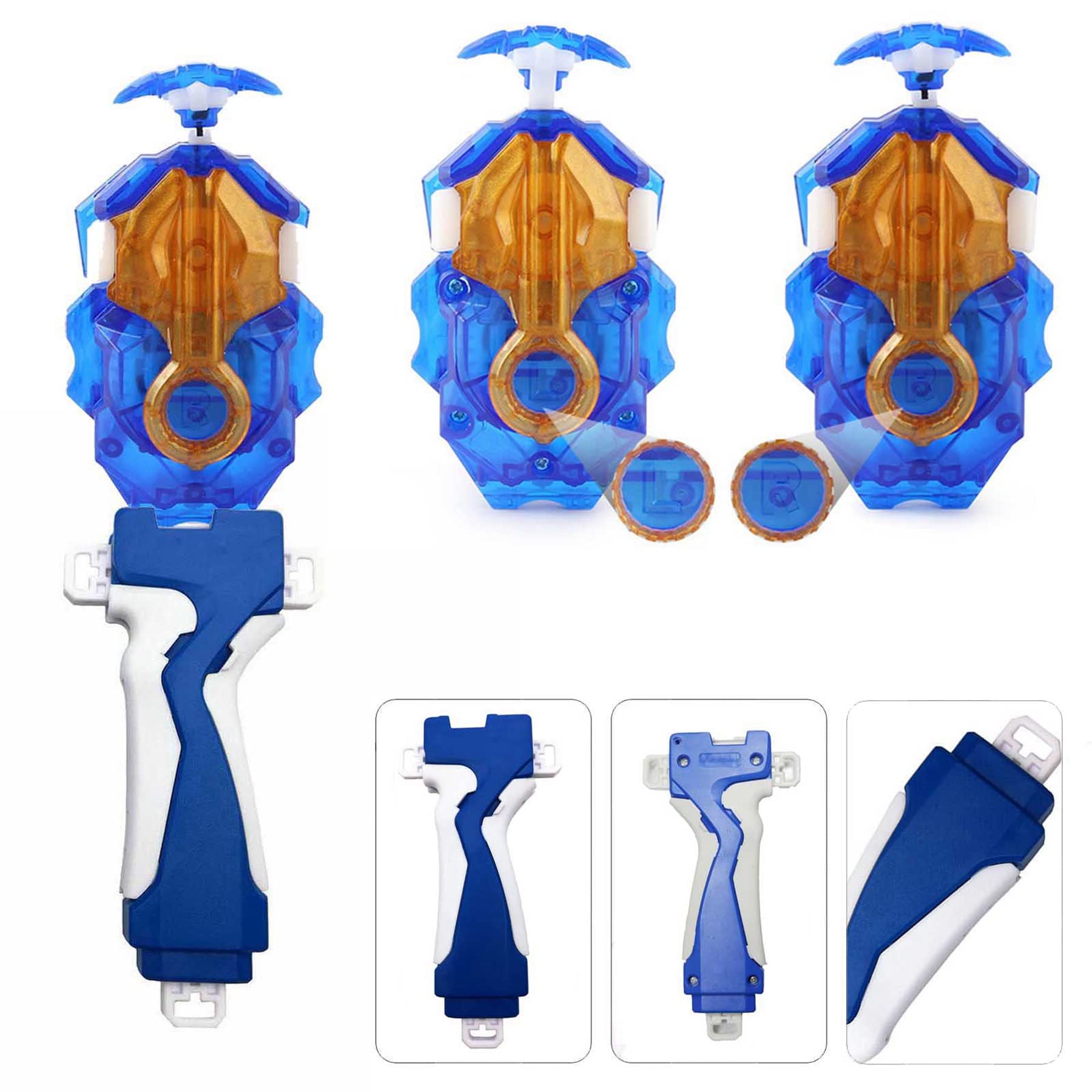 DYT Burst Booster B-191 02 Prominence Phoenix DB Dynamit Starter Beyblade Battle Spinning Top Toy with Custom Launcher for Left & Right Spin - Perfect for Competitive Battles and Collection (B-191 02)