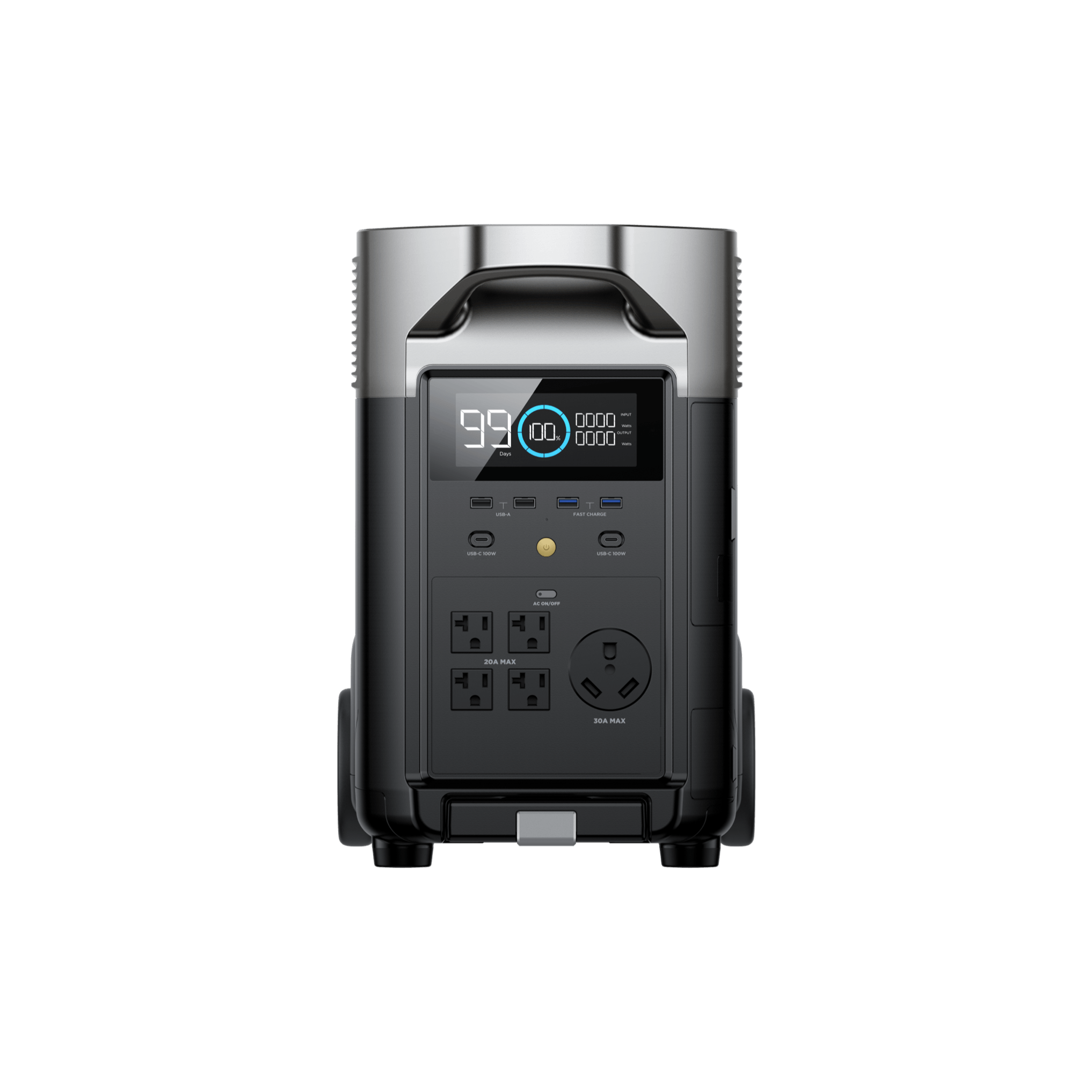 Refurbished EcoFlow DELTA Pro Portable Power Station - 3600Wh Solar Generator for Home Backup, Camping & RV - Fast Charging, Expandable Capacity, Clean Energy Solution