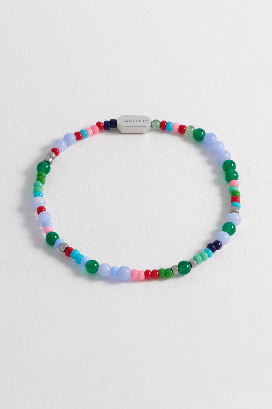 Stylish Men's Mixed Bead Stretch Bracelet - Adjustable Beaded Wristband for Casual Wear, Gifts & Everyday Fashion Accessories