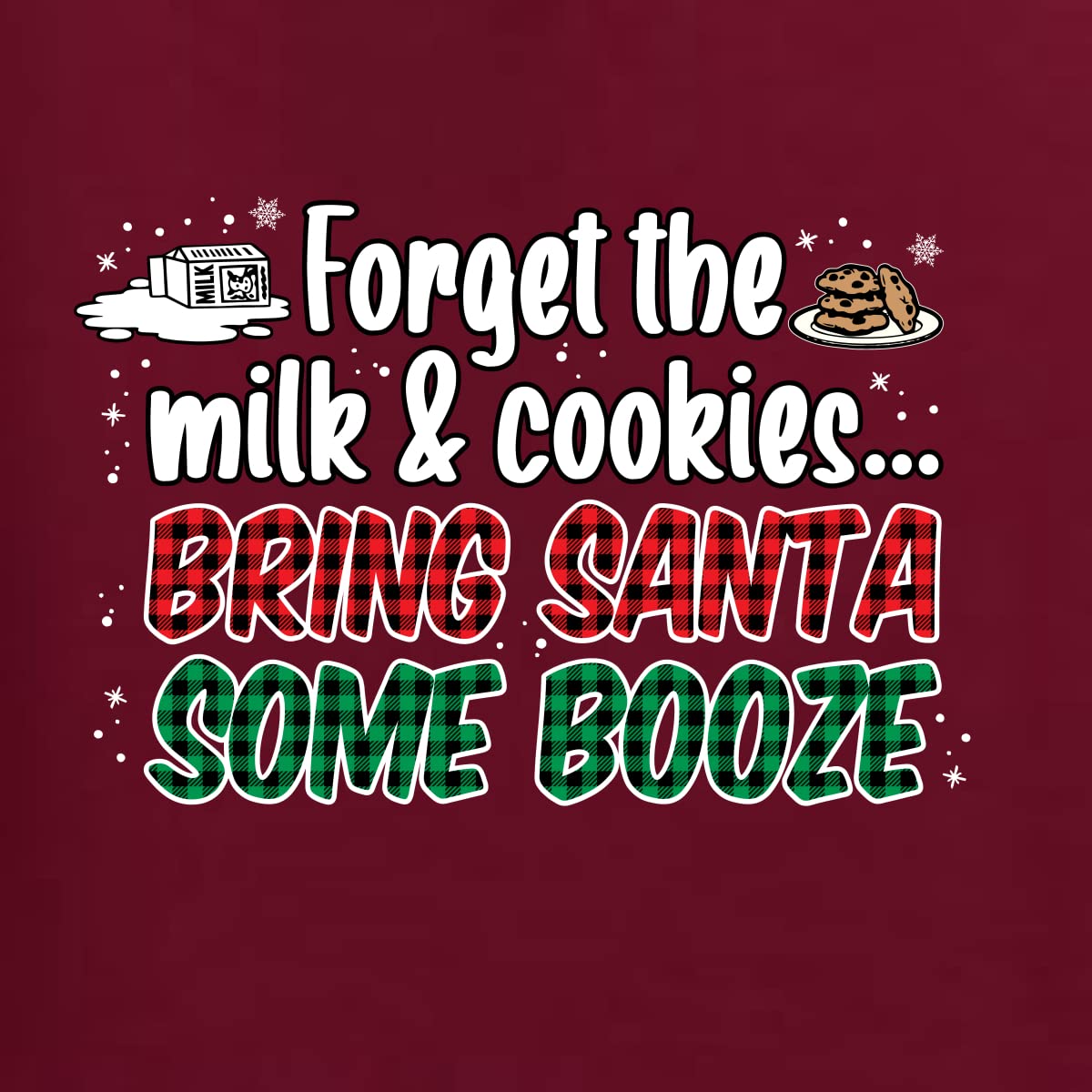 Wild Bobby Santa Booze Graphic Hoodie - Funny Christmas Sweatshirt for Men & Women | Perfect for Holiday Parties & Ugly Sweater Contests