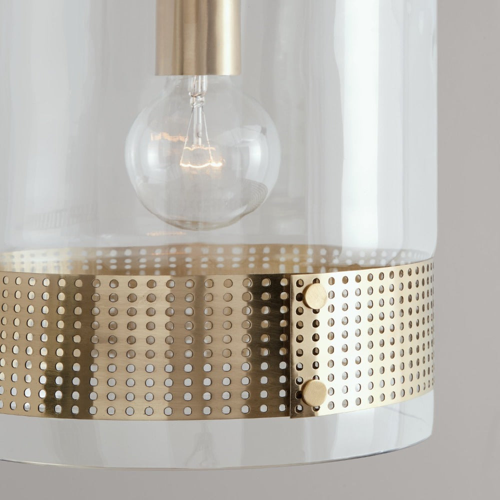 Marie 1 Light Pendant - Modern Minimalist Ceiling Light Fixture for Kitchen Island, Dining Room, or Bedroom Lighting