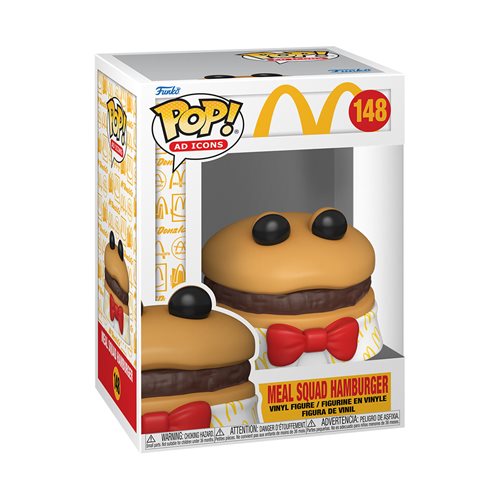 Funko Pop! McDonald's Meal Squad Hamburger Vinyl Figure #148 - Collectible Ad Icons for Fast Food Lovers & Pop Culture Fans - Perfect for Display, Gifts, and Office Decor