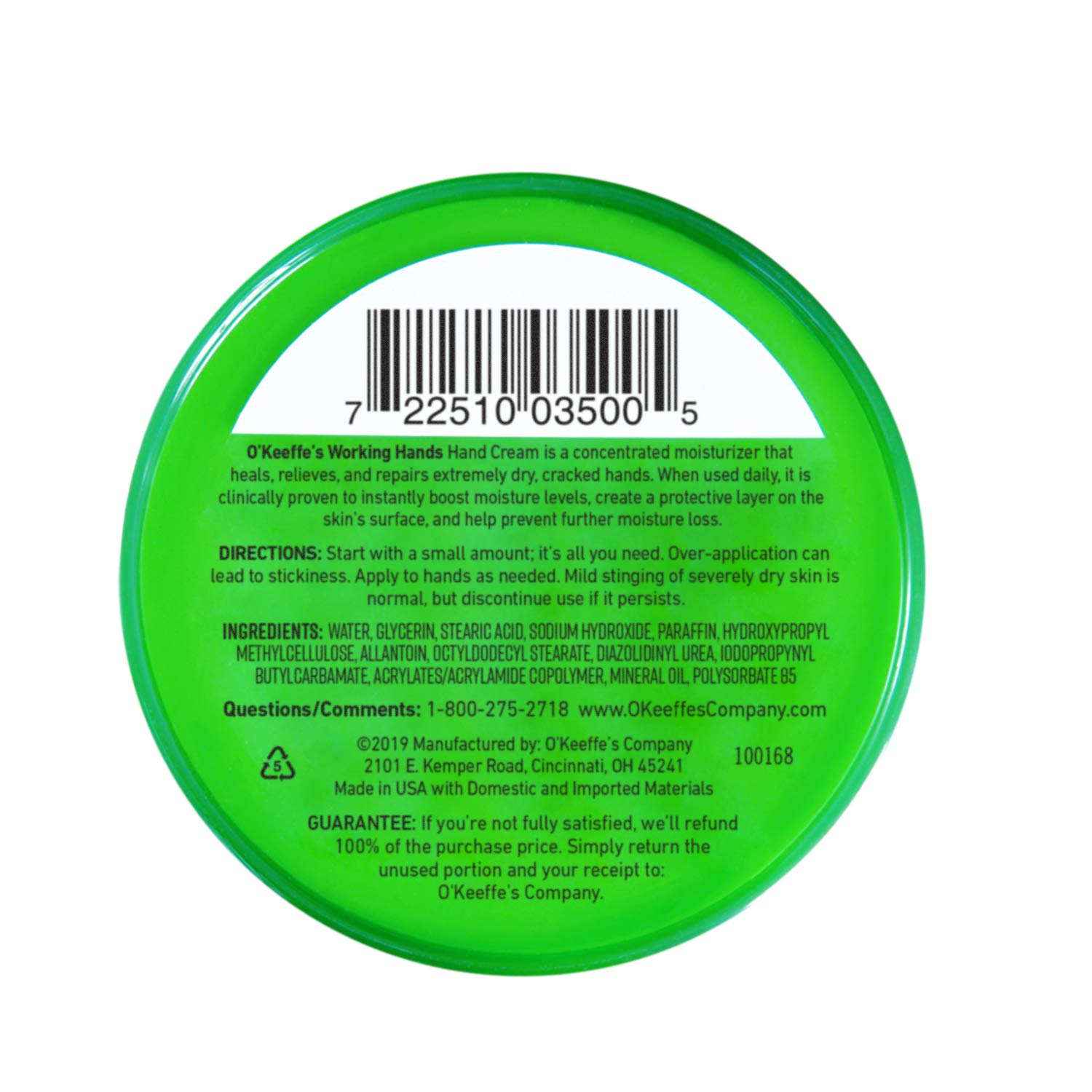 O'Keeffe's Working Hands Hand Cream - 11 Pack (3.2 oz Jars) for Dry, Cracked Skin | Moisturizing Hand Treatment for Gardeners, Mechanics & Healthcare Workers | Fast-Absorbing, Fragrance-Free Formula