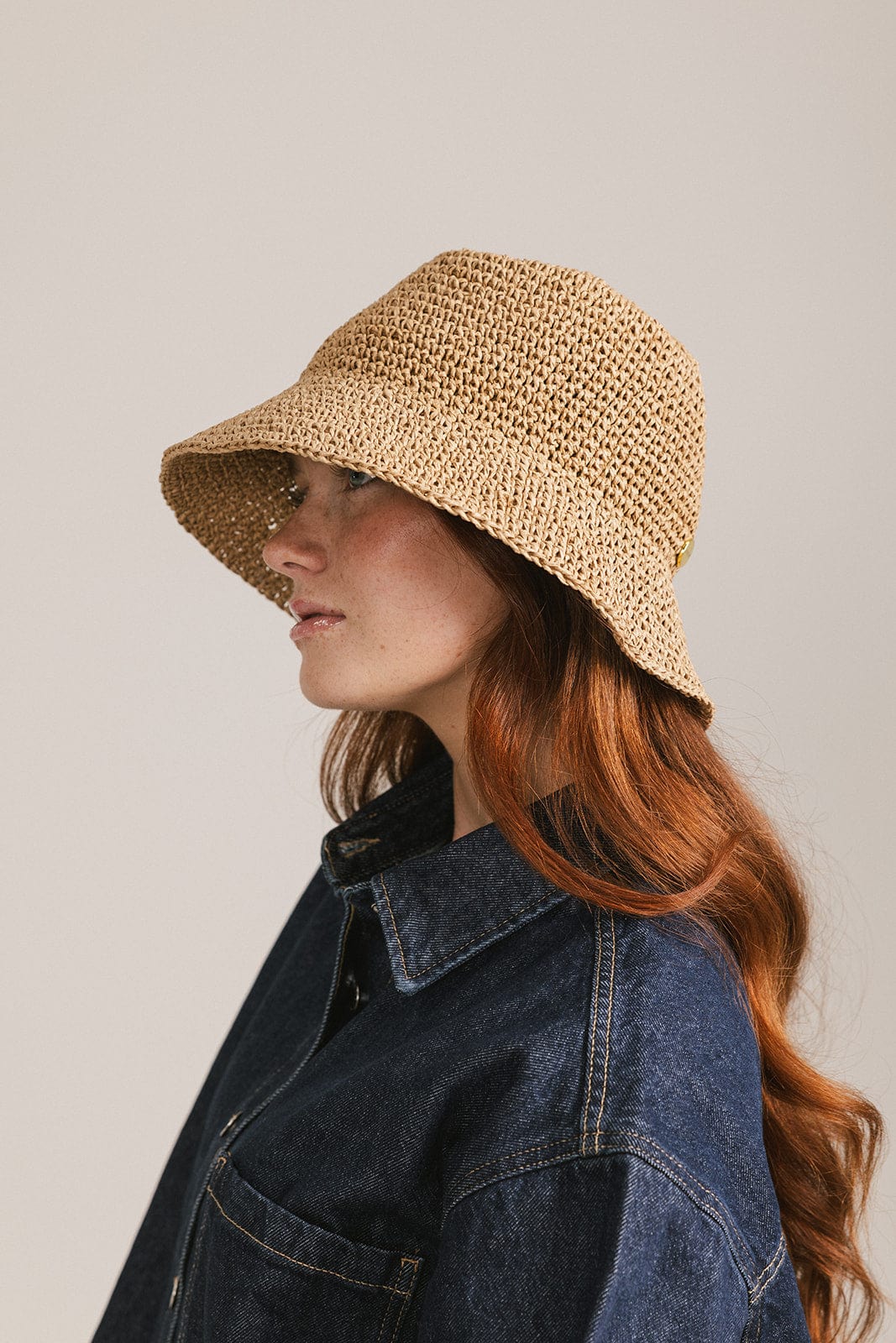 Crochet Packable Bucket Hat for Women & Men - Summer Sun Protection Beach Hat - Lightweight Foldable Travel Hat for Outdoor, Vacation & Fashion Accessories