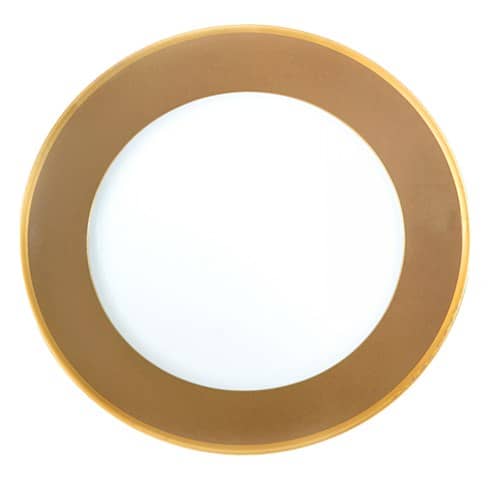 Arc En Ciel Chestnut Dessert Plate - Elegant Porcelain Appetizer Plates for Cheese, Cake, and Desserts - Perfect for Dinner Parties, Tea Time, and Holiday Gatherings