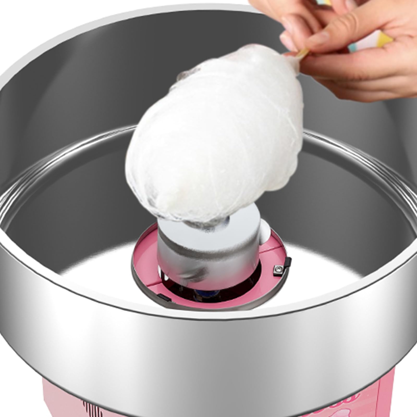 Commercial Cotton Candy Machine 20 Inch - 1200W Electric Candy Floss Maker with Removable Stainless Steel Bowl & Storage Drawer for DIY, Parties, Carnivals, Christmas Gifts - Perfect for Home, Events, Fairs, and Birthday Celebrations