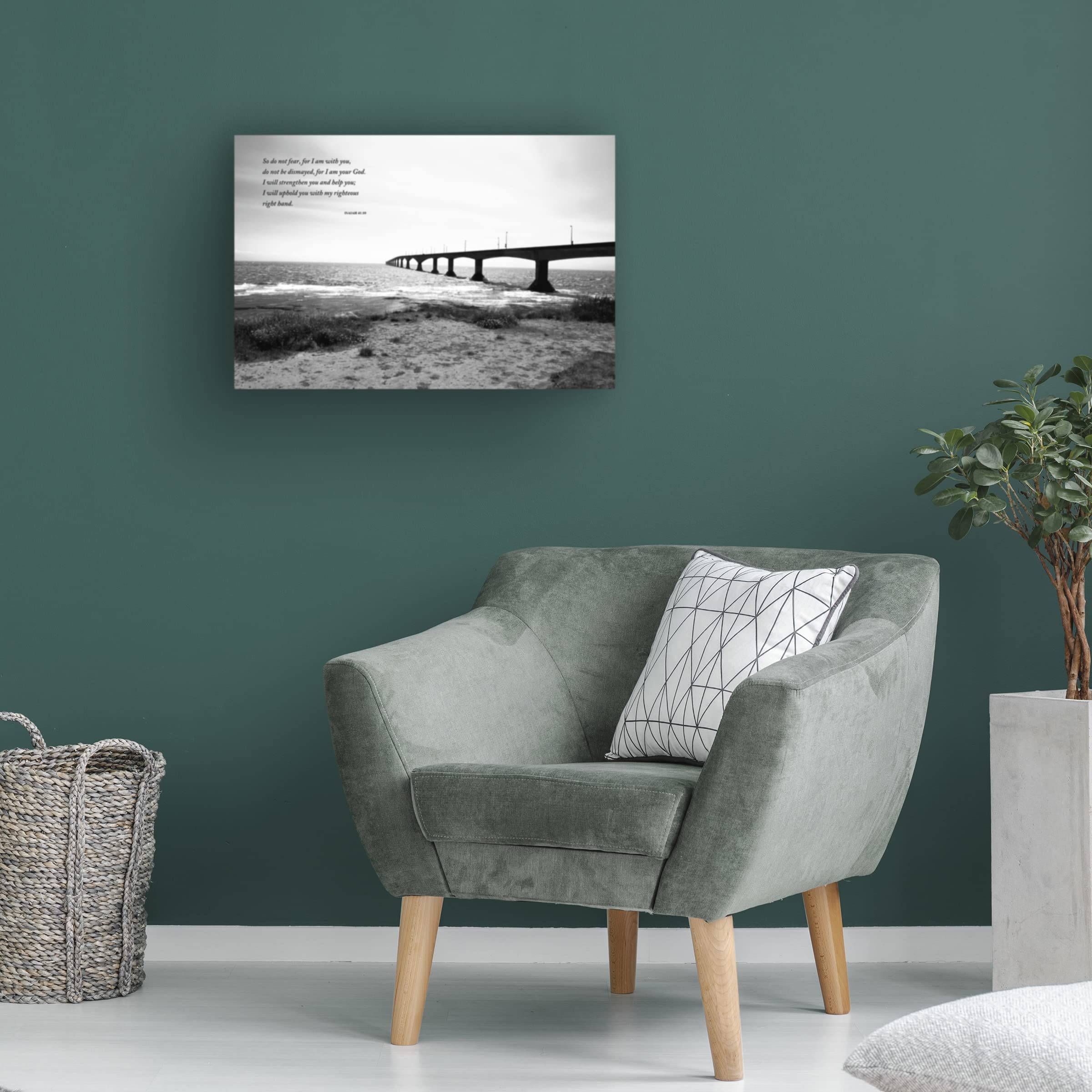 Willow Way Studios Infinity Bridge Canvas Art Print - 16x24 Inches, Modern Wall Decor for Living Room, Bedroom & Office - Trademark Fine Art Collection