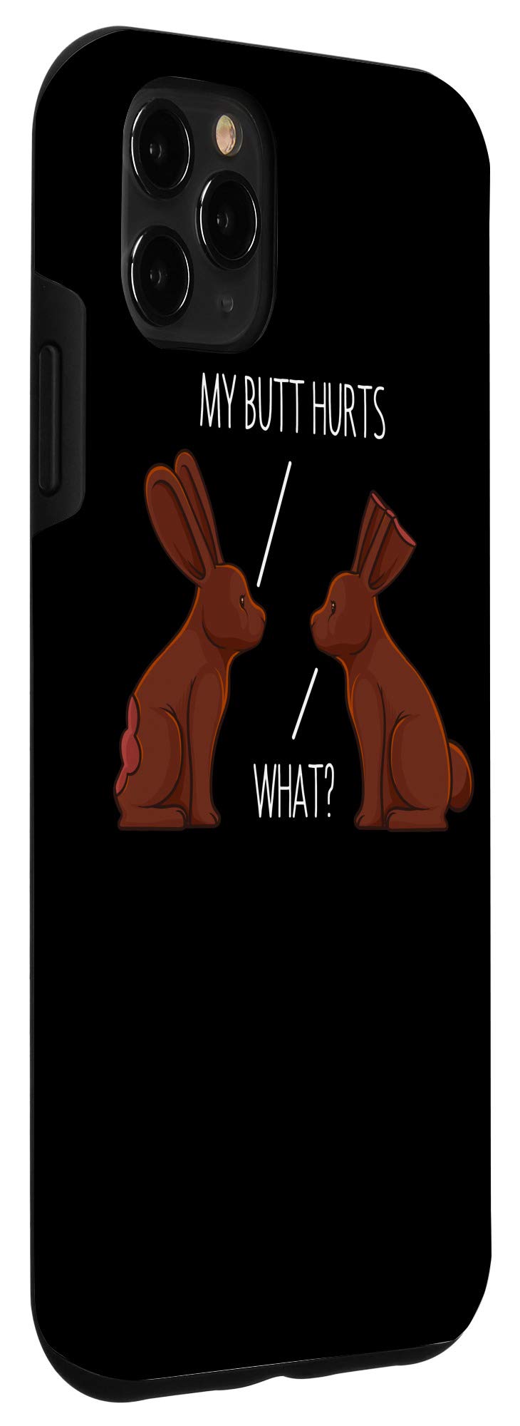 iPhone 11 Pro Max Case - Cute Chocolate Bunny Rabbit Easter Design Shockproof Cover for Men Women Kids - Perfect for Easter Gifts, Spring Celebrations & Daily Protection