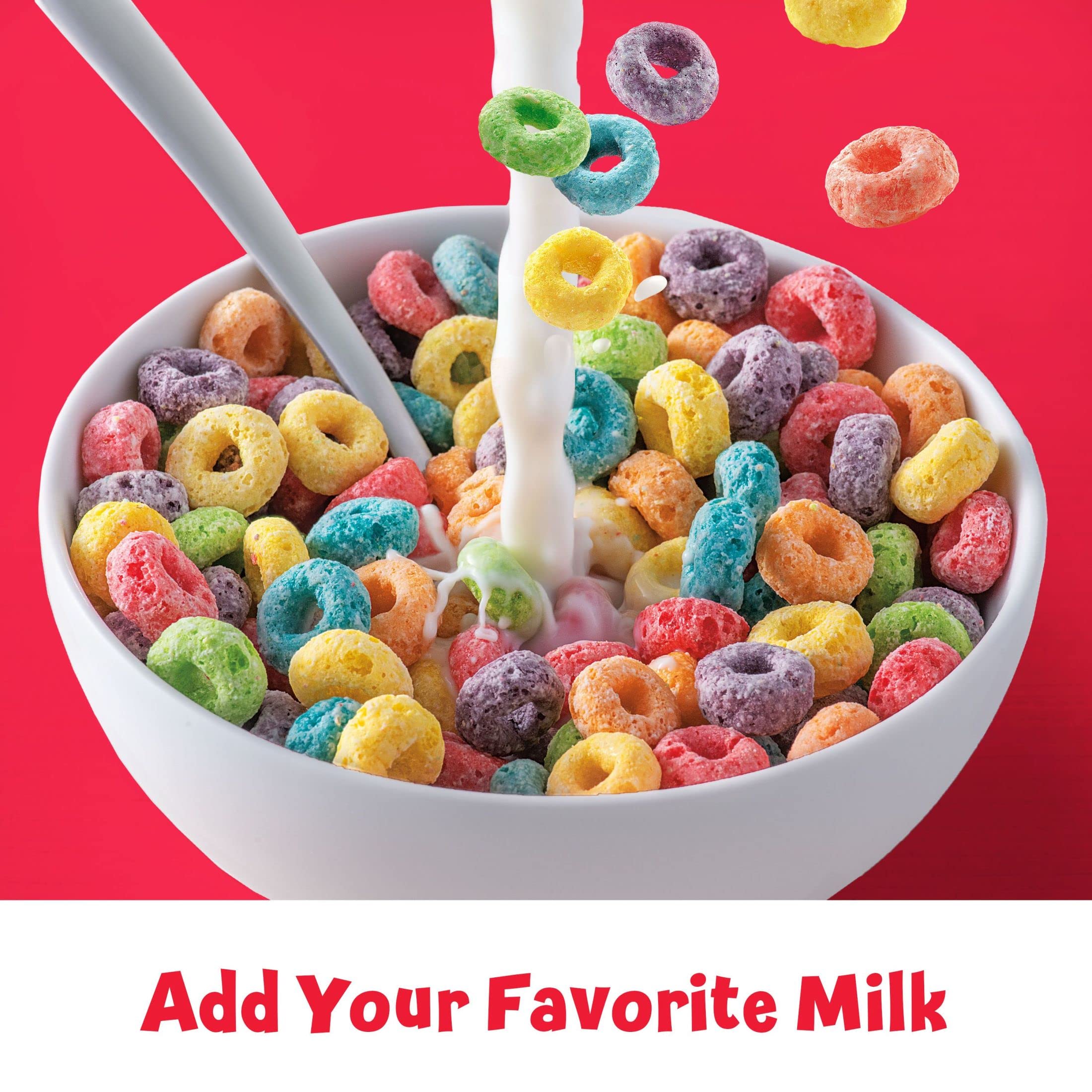 Froot Loops Cold Breakfast Cereal Cup - Fruit Flavored Vitamin C Snacks, Original 1.5oz (1 Cup) | Perfect for Quick Breakfast, Office Snacks & Kids Lunch Box