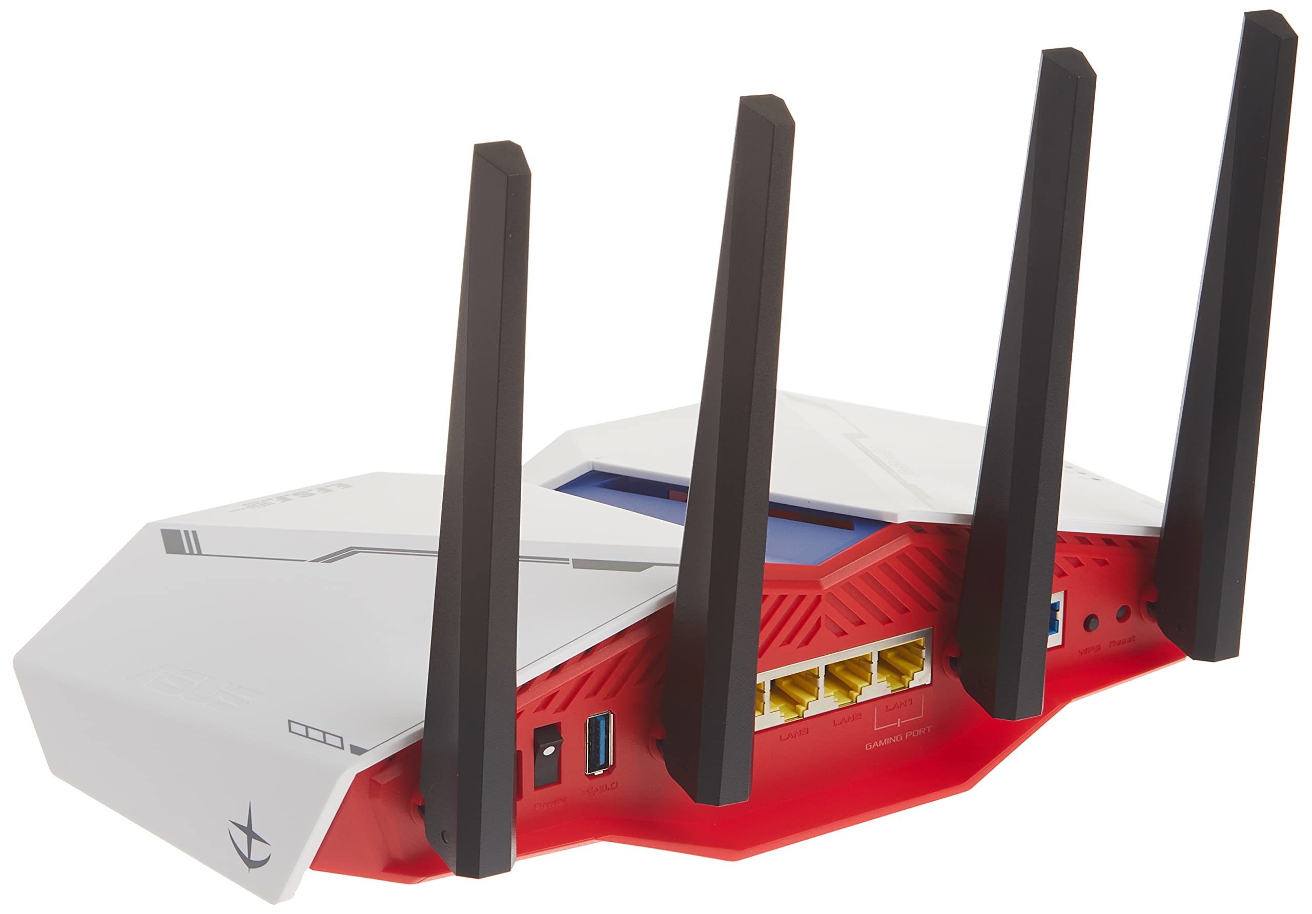 ASUS RT-AX82U AX5400 Dual-Band WiFi 6 Gaming Router - GUNDAM Edition | Mesh WiFi System, Lifetime Security, Gaming Port, Mobile Boost, MU-MIMO | Perfect for 4K Streaming & Competitive Online Gaming with RGB Lighting | Home & Office Network Solution