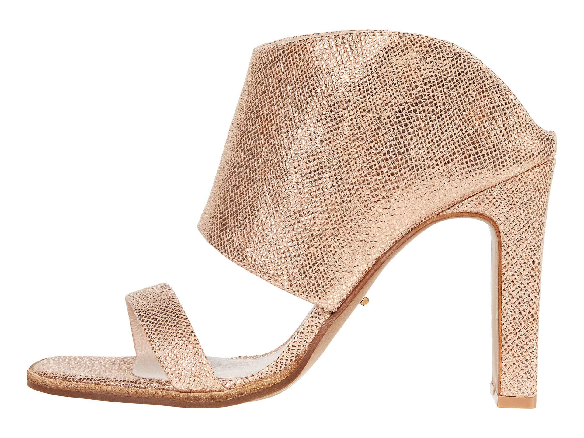 42 GOLD Linx Women's Leather Heels - Suede Lined, Lightly Padded, Fixed Footbed, Open-Toe Design - Perfect for Evening Parties, Weddings & Special Occasions