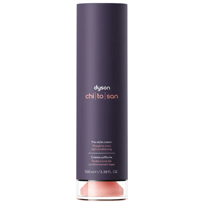 Chitosan Pre-Styling Hair Cream for Flexible Hold - Dyson Airwrap & Hair Dryer Compatible - Perfect for Smoothing, Volumizing & Heat Protection