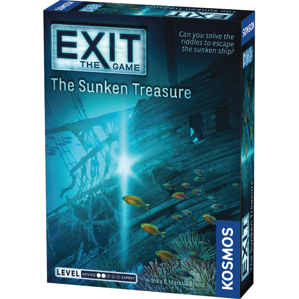 EXIT: The Sunken Treasure - Escape Room Board Game for Adults & Teens | Adventure Puzzle Game for Family Game Night | Perfect for Team Building & Party Entertainment