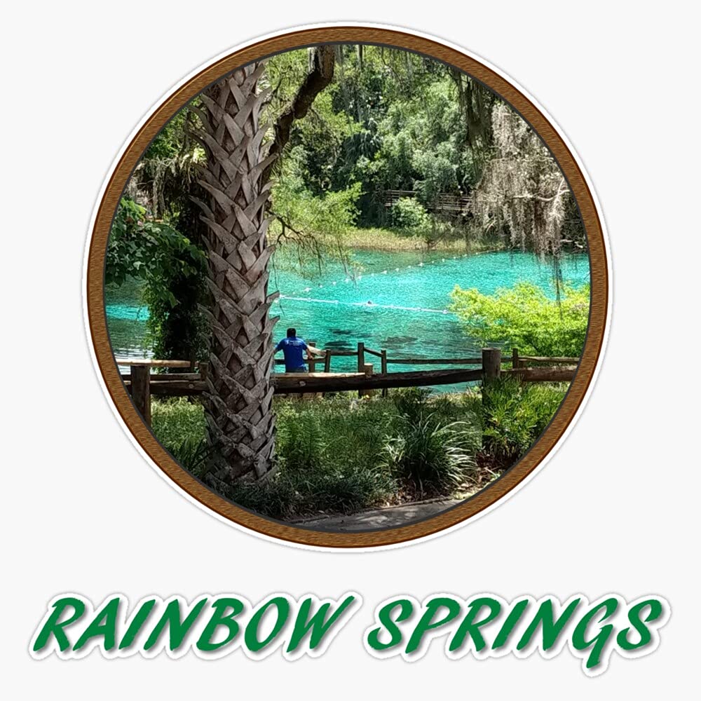 Rainbow Springs State Park Vinyl Decal Sticker - Waterproof Car Bumper Sticker (5 Inch) - Perfect for Cars, Laptops, Windows & Outdoor Gear