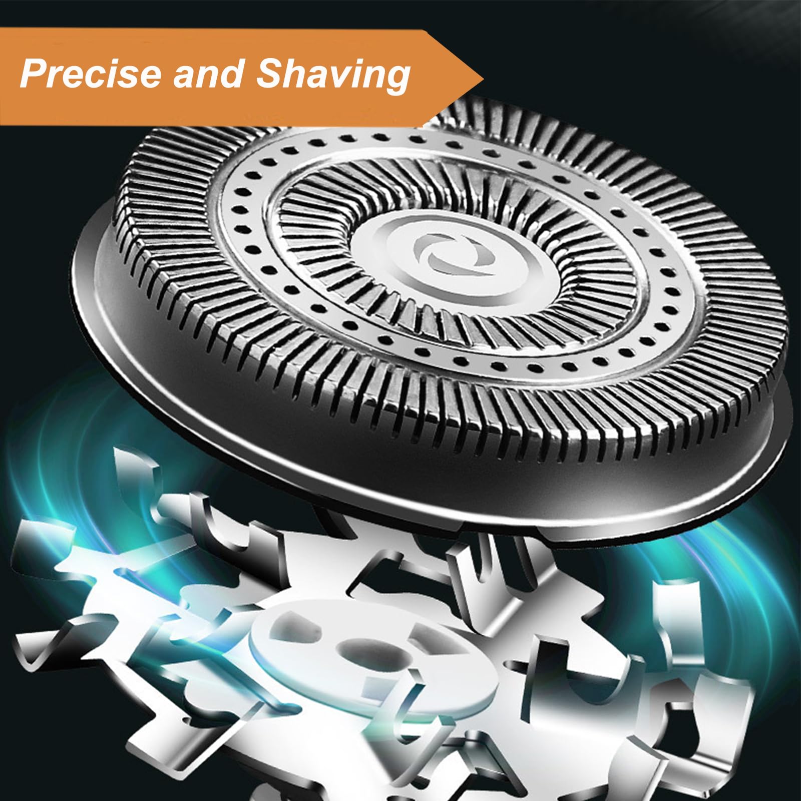 Timeatea Shaver - 2025 New Mini Portable Electric Shaver for Men & Women, USB C Rechargeable, LED Power Display, Travel-Friendly Design (Gray+Blue) - Perfect for Home, Office, Gym & Travel Use