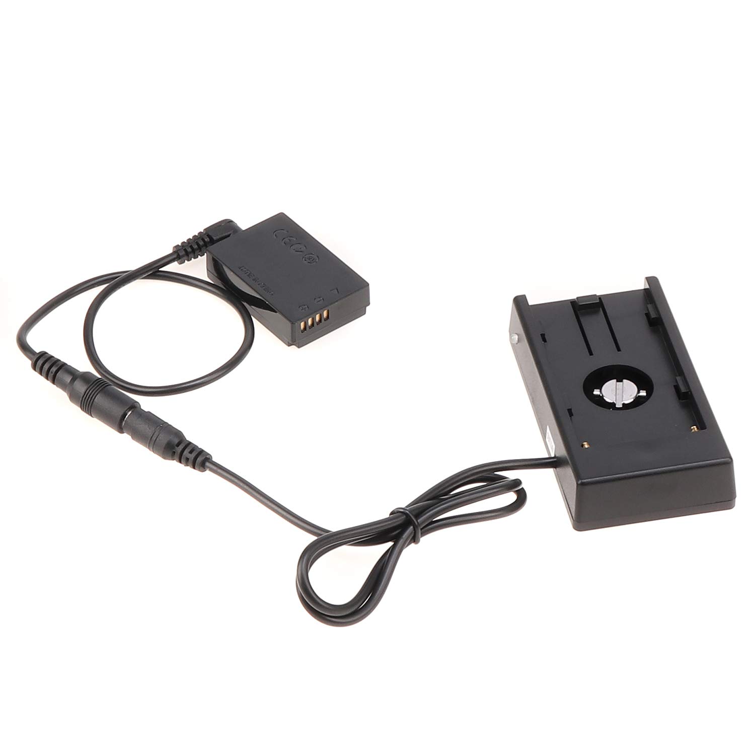Canon EOS M Series LP-E12 Dummy Battery Adapter with NP-F970 Plate & Hot Shoe Mount - Compatible with EOS M, M2, M10, M50, M100, M200 DSLR Cameras - Perfect for Continuous Shooting, Vlogging & Studio Photography