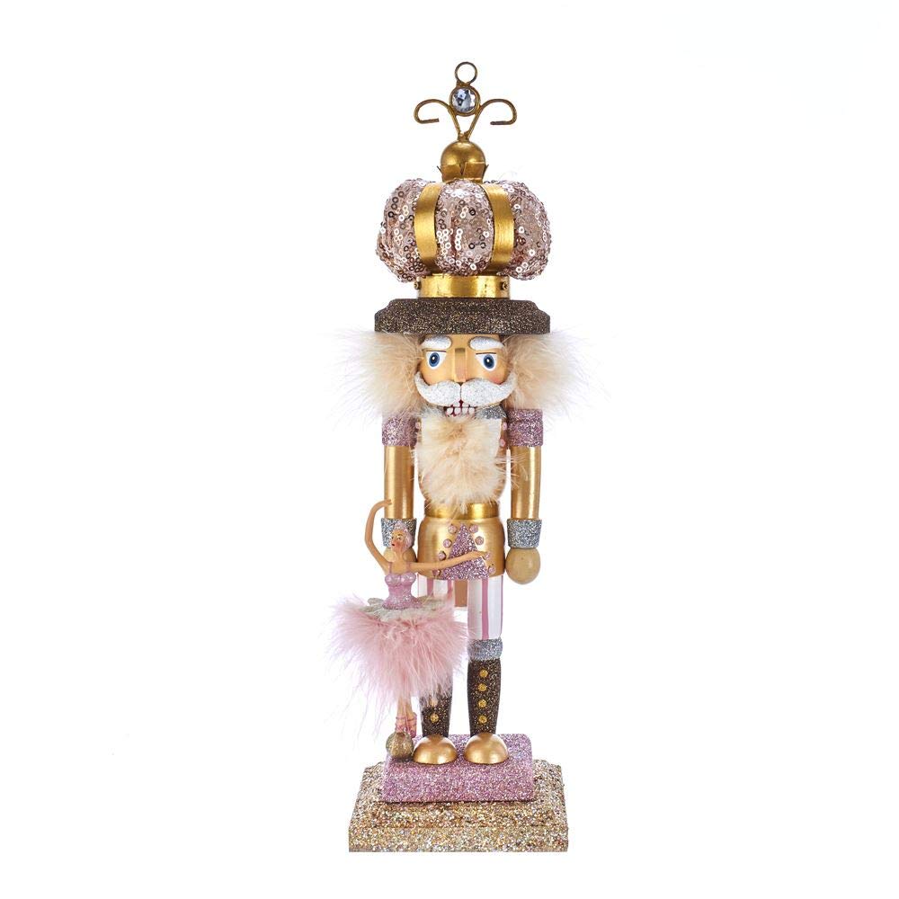 Kurt Adler 14-Inch Hollywood™ Ballet and Crown Nutcracker - Elegant Christmas Decoration for Holiday Tree & Home Décor