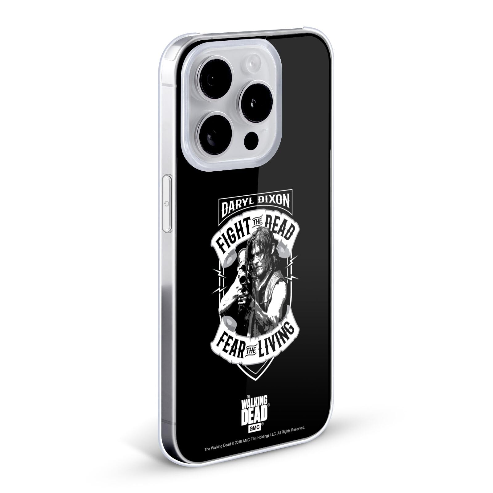 Officially Licensed AMC The Walking Dead Daryl Dixon Biker Art Hard Case for iPhone 13 Pro Max - Premium Protective Cover for Walking Dead Fans | Perfect for Cosplay, Conventions & Zombie Apocalypse Survival Gear