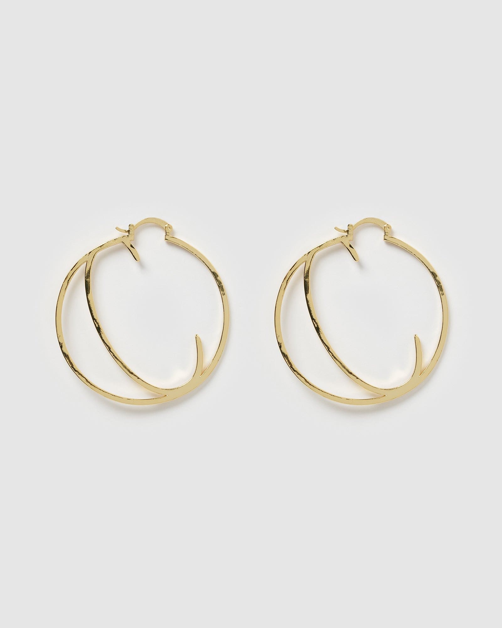 Izoa Alphabet Letter C Hoop Earrings - Sterling Silver Initial Jewelry for Women - Perfect for Gifts, Everyday Wear & Special Occasions