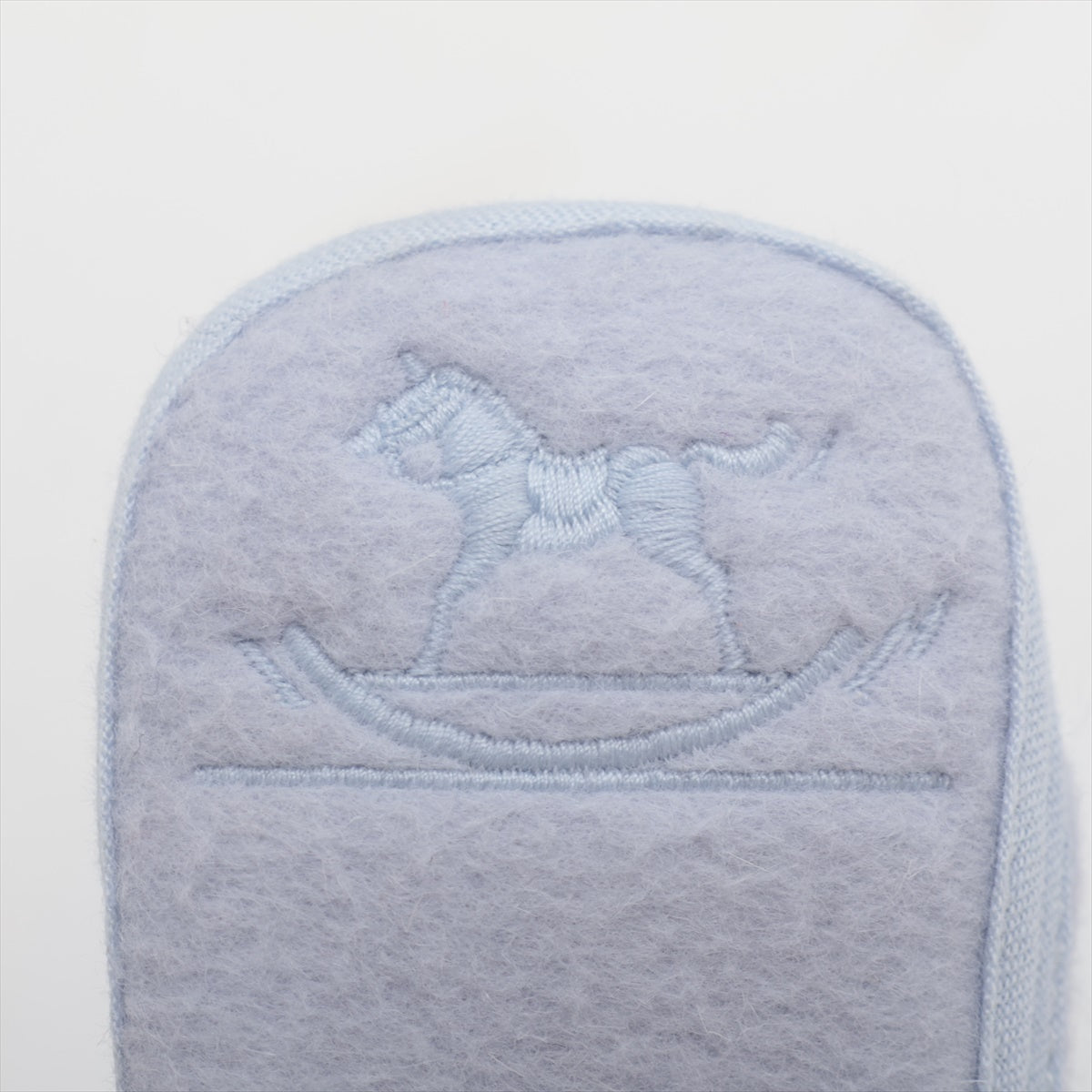 Hermès Baby Shoes - Soft Wool Angora Blend in Blue | Stylish & Comfortable for Newborns & Toddlers | Perfect for Special Occasions & Everyday Wear