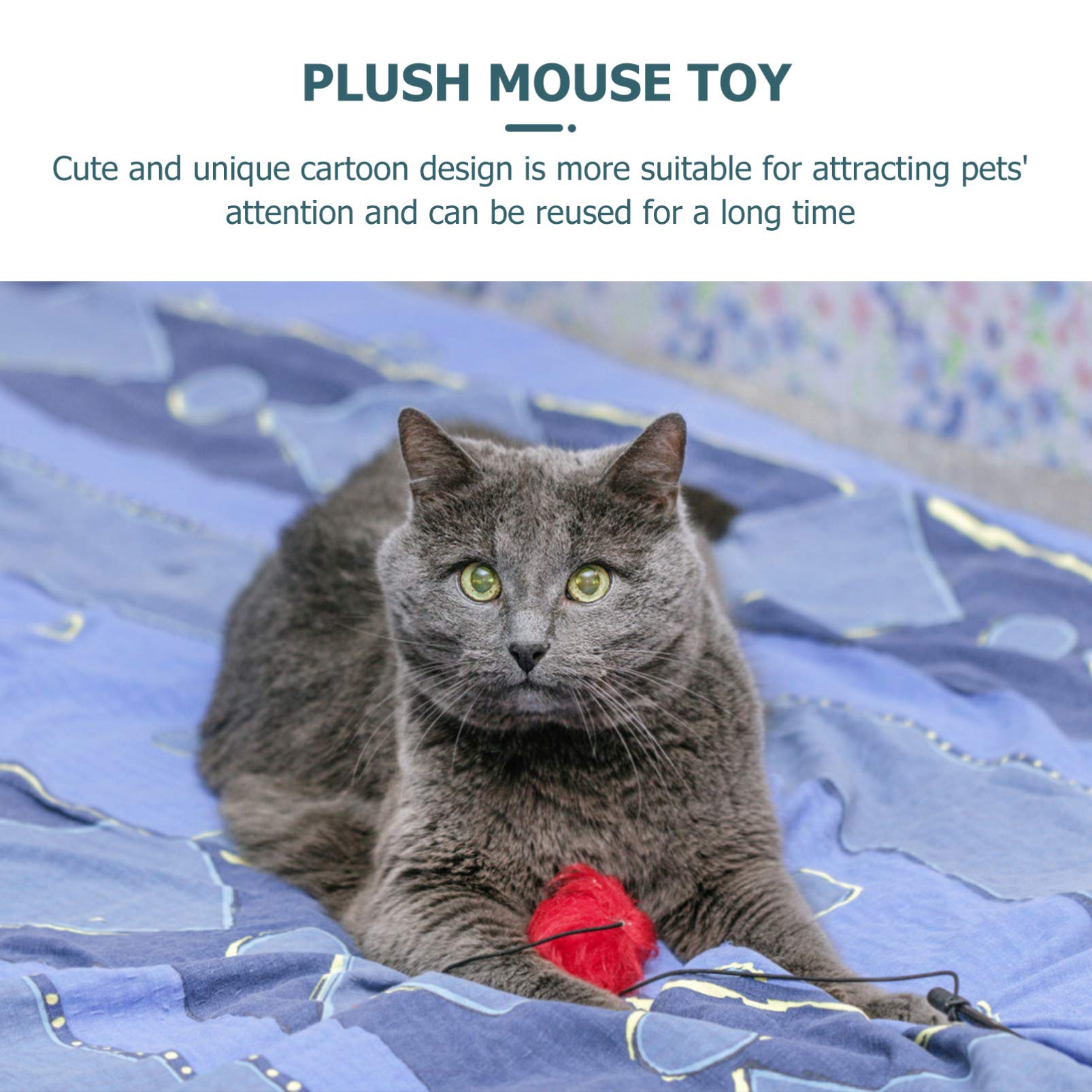Balacoo 6-Piece Cat Toy Set - Interactive Plush Chew Toys with Bell for Kittens & Adult Cats - Perfect for Playtime, Training, and Indoor Entertainment