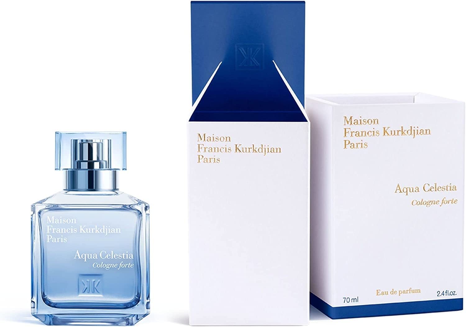 Maison Francis Kurkdjian Aqua Celestia Cologne Forte EDP Unisex Perfume - 2.4 oz / 70ml - Fresh Citrus Floral Scent for Day & Night Wear, Office & Special Occasions