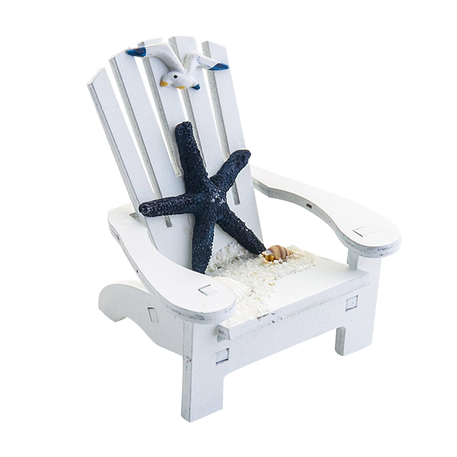 Creative Cute Beach Chair Home Decoration Ornament - Ocean Themed Berry Accents for Living Room, Bedroom, and Coastal Style Spaces