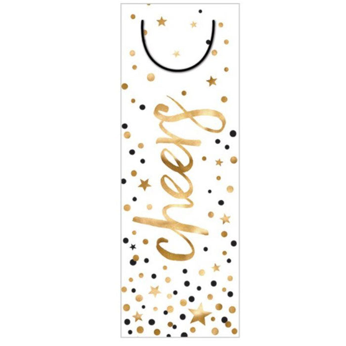 Christmas Gift Bottle Bag - Elegant Wine Bottle Holder for Holiday Presents, Party Favors & Festive Celebrations