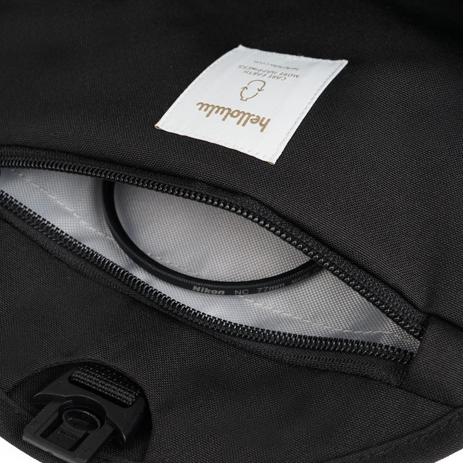 HELLOLULU Vita Compact Camera Bag Black - Stylish & Durable DSLR/SLR Camera Case for Travel, Hiking & Everyday Use