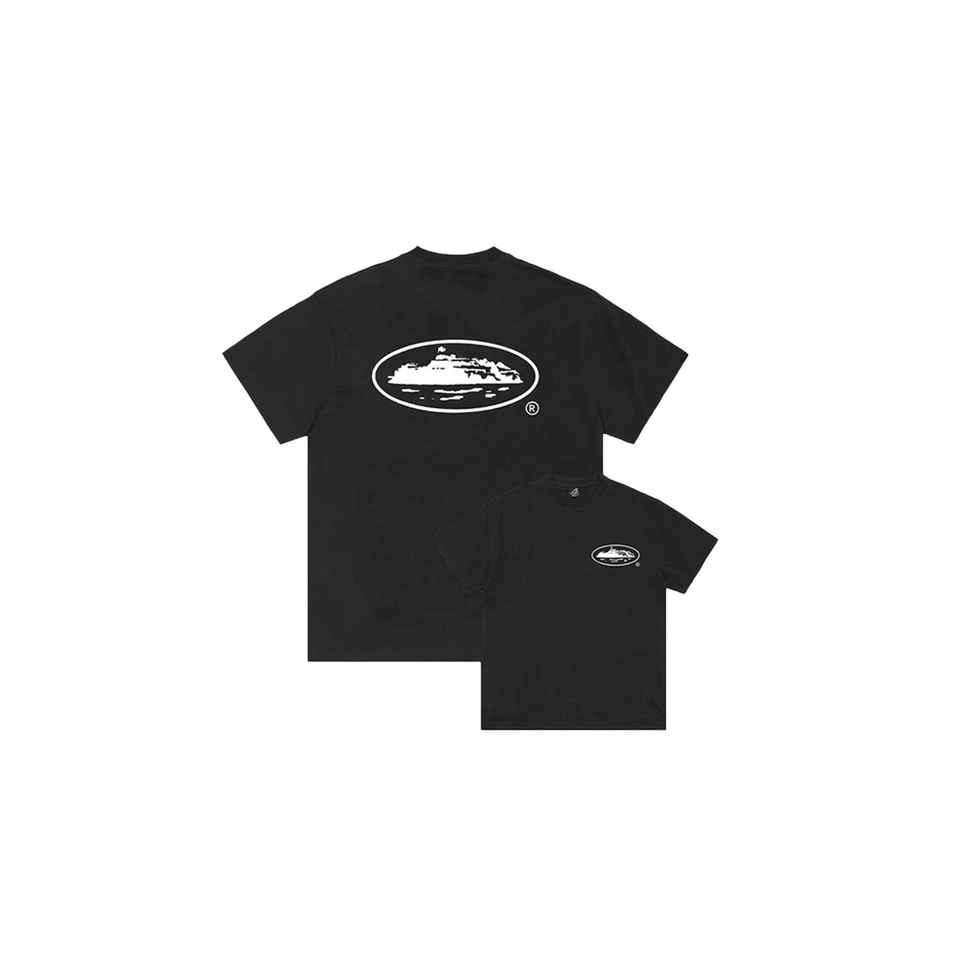 Corteiz OG Island Logo T-Shirt for Men - Black Cotton Streetwear Tee for Casual Wear & Urban Fashion