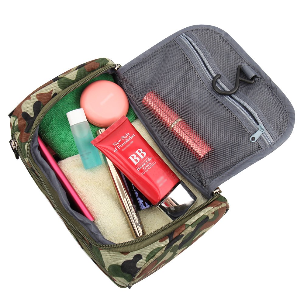 ONEGenug Hanging Toiletry Bag for Men & Women - Waterproof Travel Cosmetic Organizer with Handle - Perfect for Makeup, Shampoo, Toothbrush & Travel Essentials - Ideal for Camping, Gym, Business Trips & Vacation