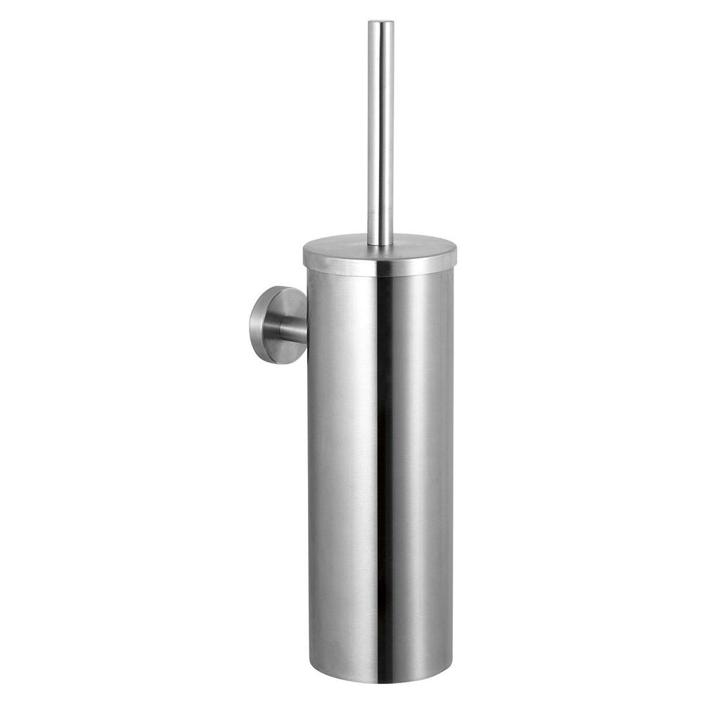 Wall Mounted Toilet Brush and Holder - ASI 7387 Stainless Steel Satin Finish for Bathroom Cleaning & Hygiene