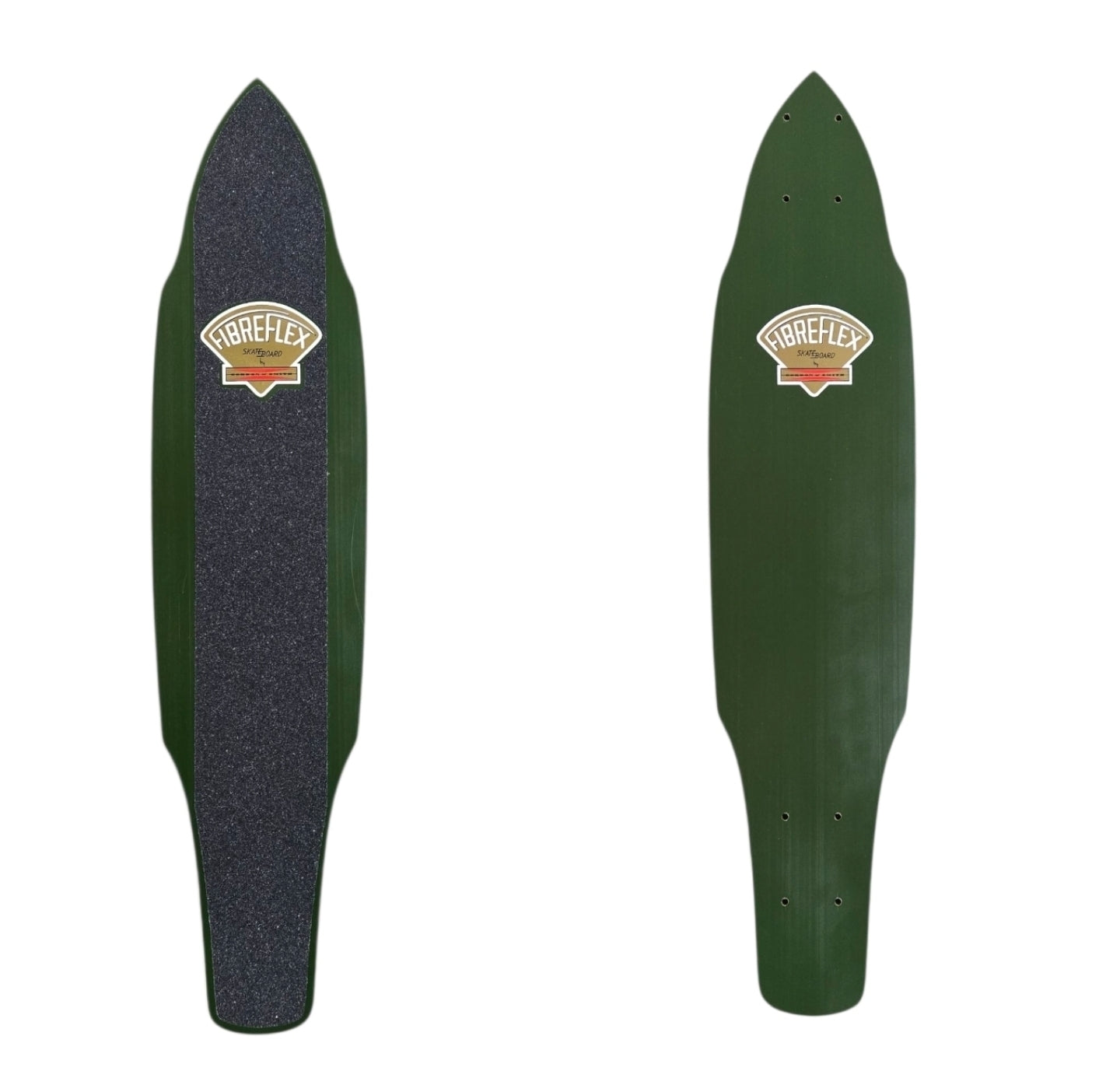 G&S Gordon & Smith FibreFlex Pro 29 Professional Slalom Skateboard Deck - Solid Green | High-Performance Cruising & Freestyle Skateboard for Adults & Teens | Perfect for Commuting, Tricks & Downhill Riding