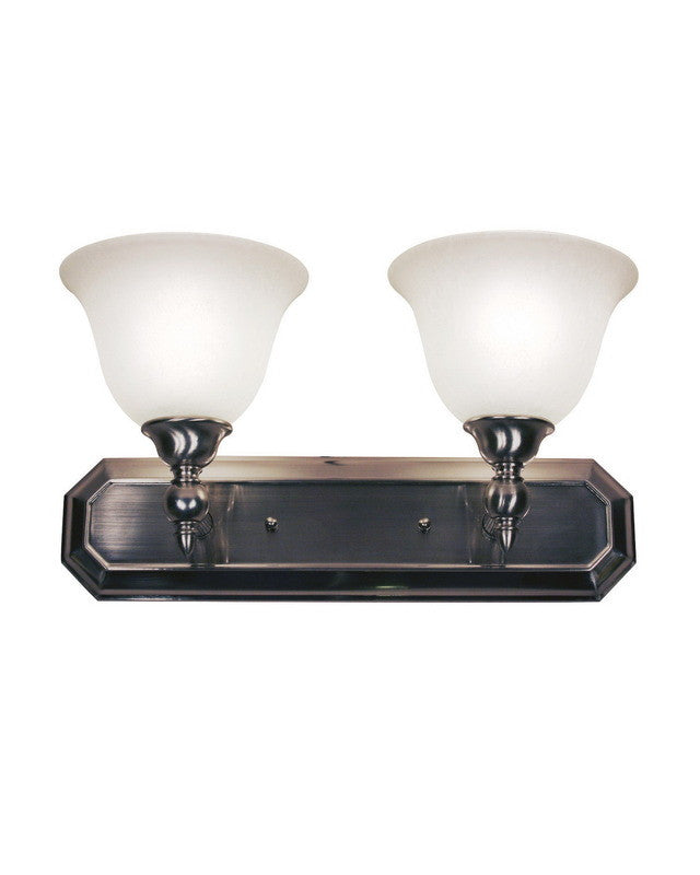 Z Lite Lighting 901 2V BN Clayton Collection Brushed Nickel Bathroom Vanity Light - 2-Light Wall Mount Fixture for Bathroom Mirror & Vanity Area