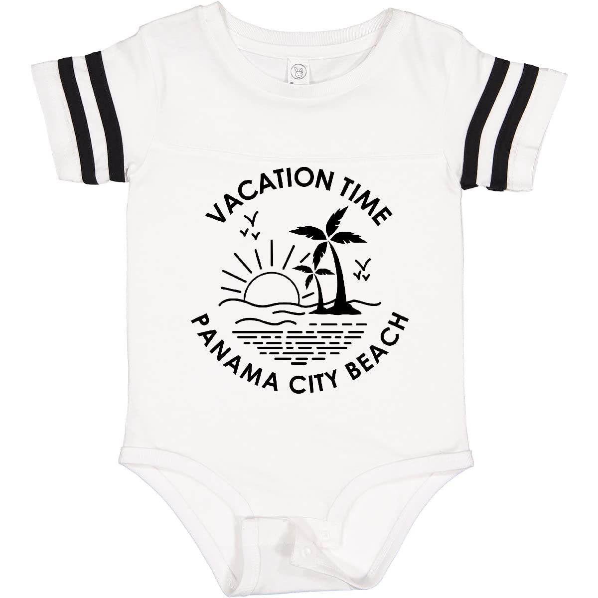 Inktastic Vacation Time in Panama City Beach Baby Bodysuit - Soft Cotton Infant Onesie for Beach Trips & Family Vacations
