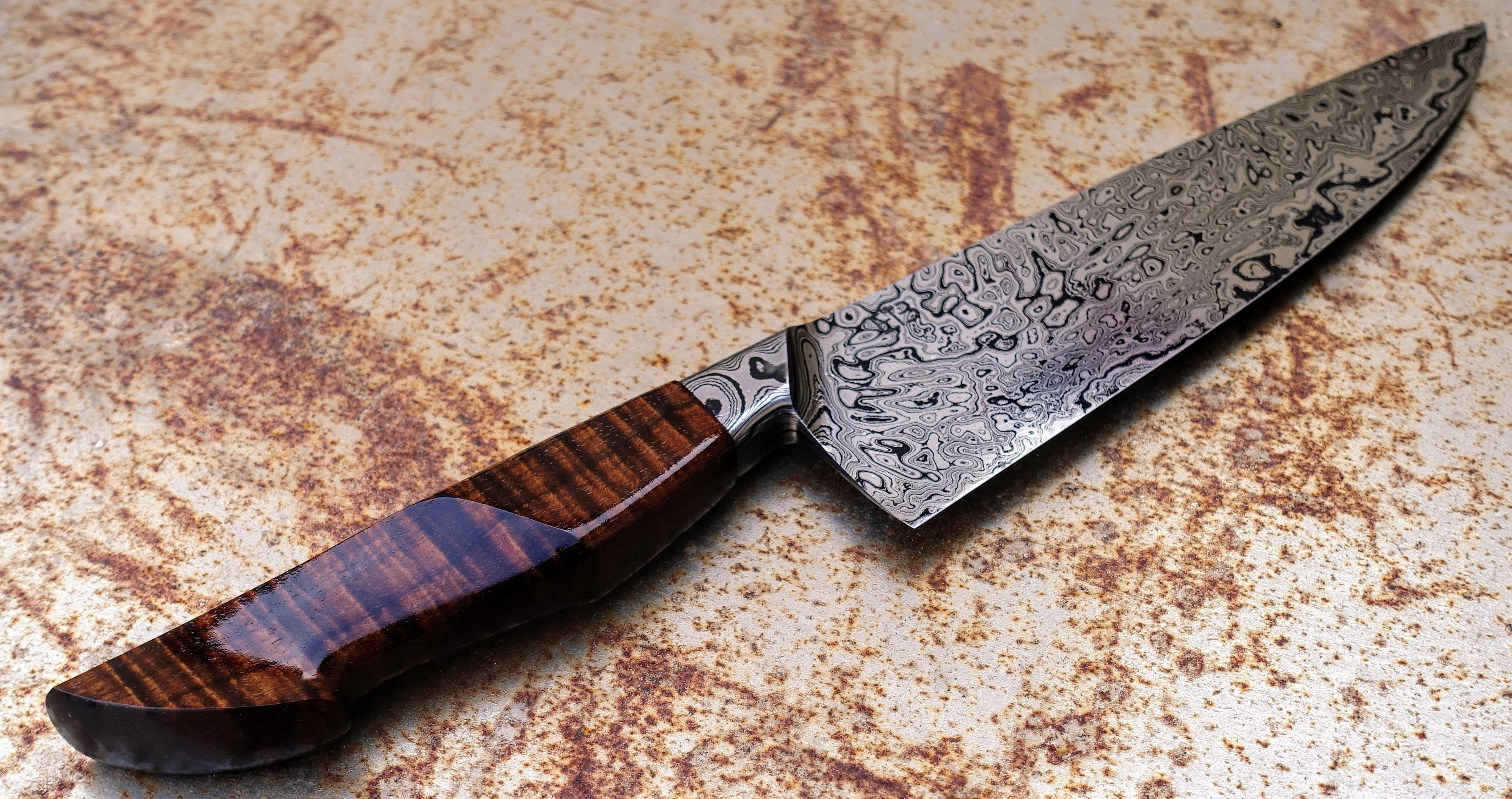 Premium E.B Bladeworks Integral Western Chef Knife 210mm - High Carbon Stainless Steel Kitchen Knife for Professional Chefs & Home Cooking, Perfect for Slicing, Dicing & Meat Preparation