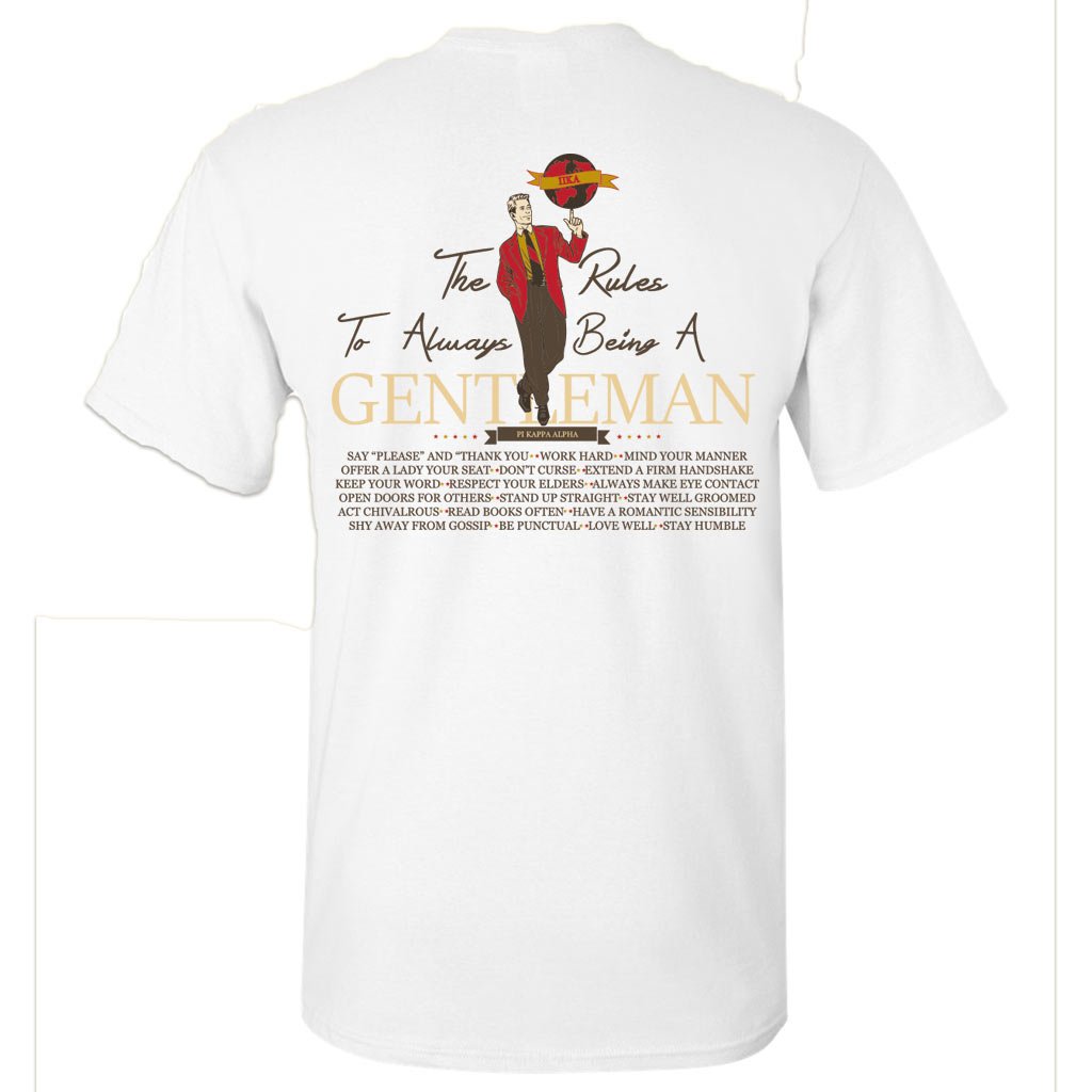 Pi Kappa Alpha Fraternity T-Shirt - Premium Gentlemen's Standard Cotton Tee for Greek Life, College Events & Brotherhood Apparel | VictoryStore