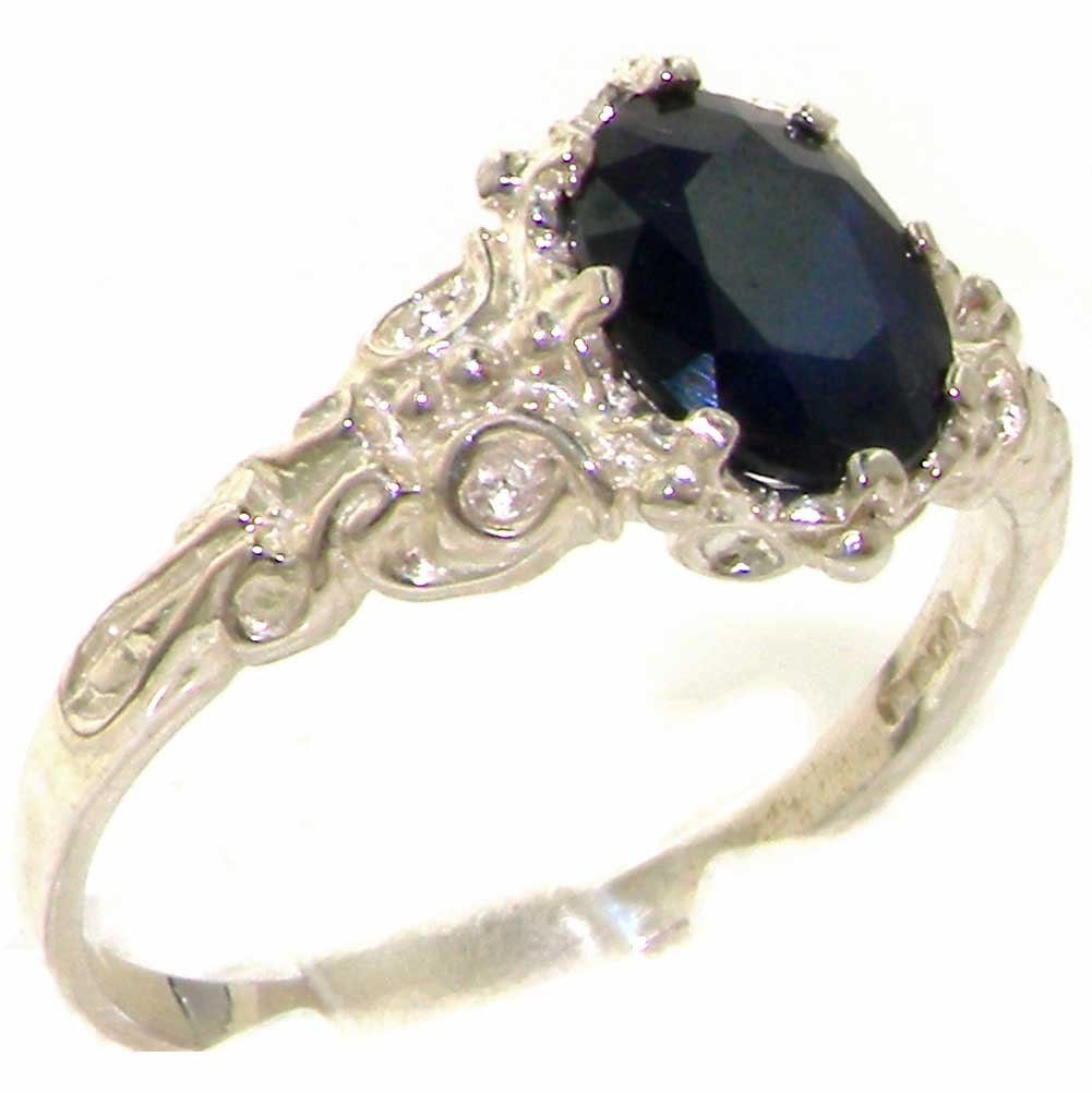 925 Sterling Silver Genuine Sapphire Women's Band Ring - Elegant Jewelry for Everyday Wear, Gift for Her, Wedding, Anniversary & Special Occasions