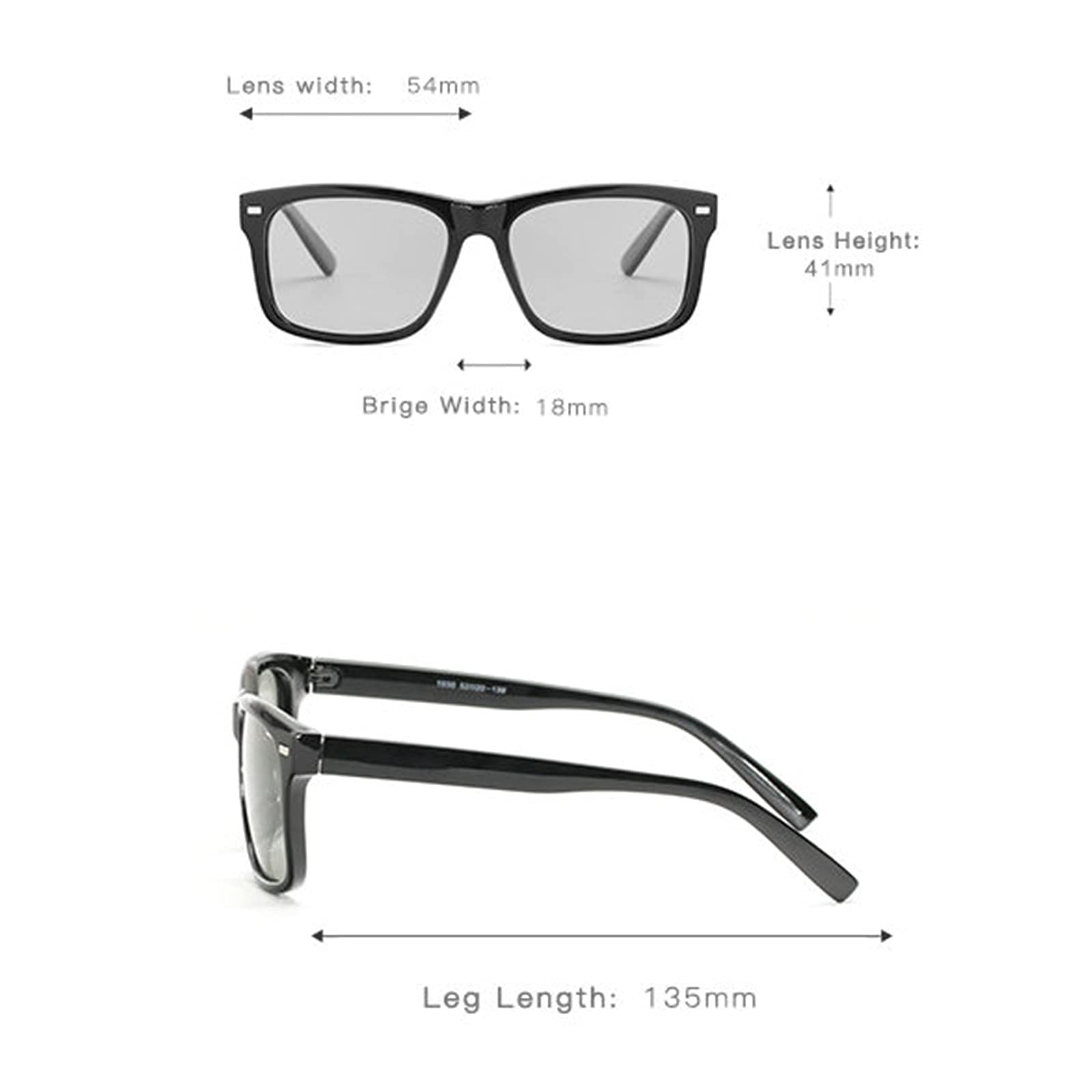 COTIA Sports Bifocal Glasses for Men - Square Photochromic Reading Glasses with Magnifier for Presbyopia - Perfect for Outdoor Activities, Reading & Driving