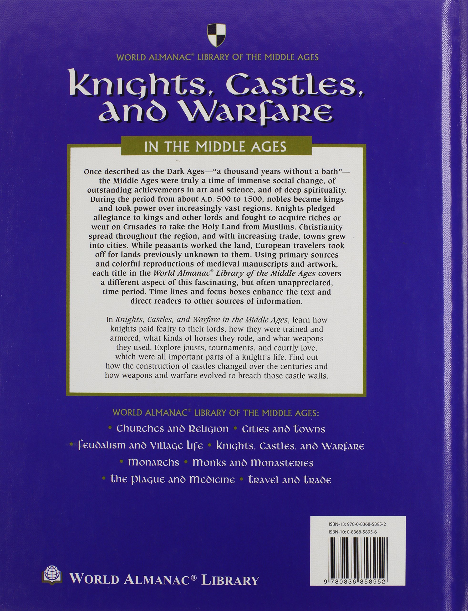 Knights, Castles & Medieval Warfare History Book - World Almanac Library of Middle Ages | Perfect for History Buffs, Students & Medieval Enthusiasts